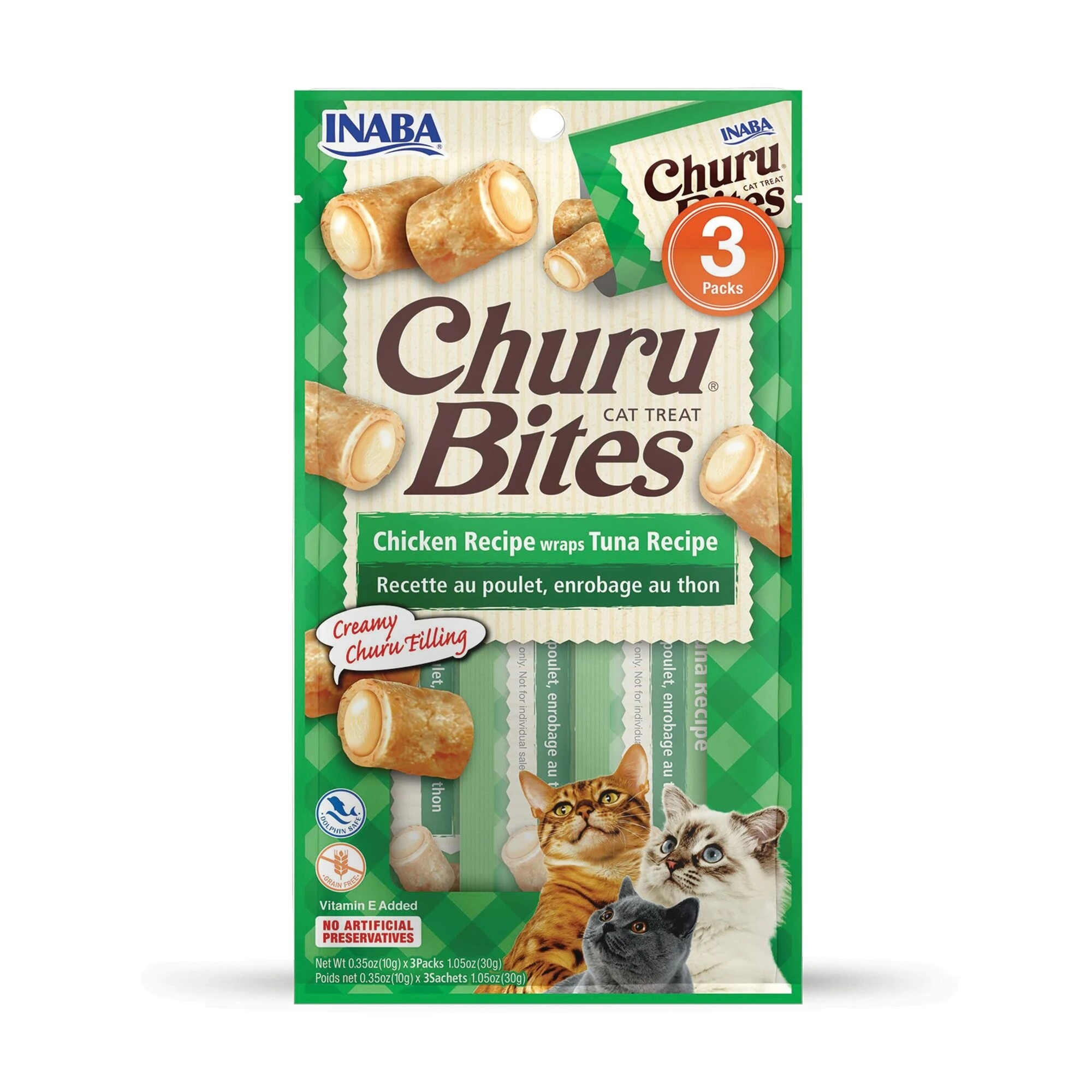 1 Inaba Dog Churu Bites Joint Support Chicken With Tuna 30g, 1 of 2