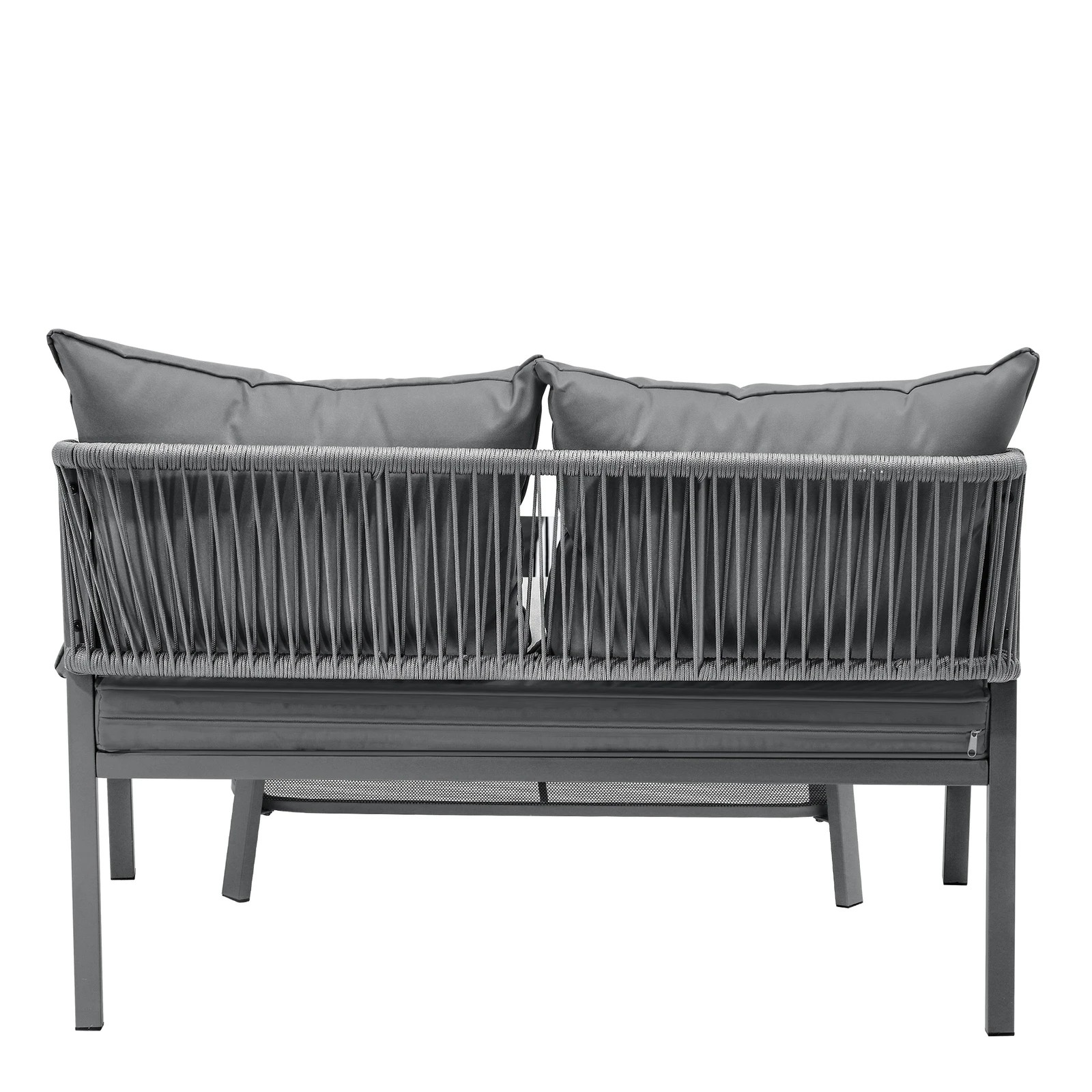 7 Livsip Set Of 2 Outdoor Furniture Setting Garden Patio Lounge Sofa Table Chairs
 - Grey, 7 of 10