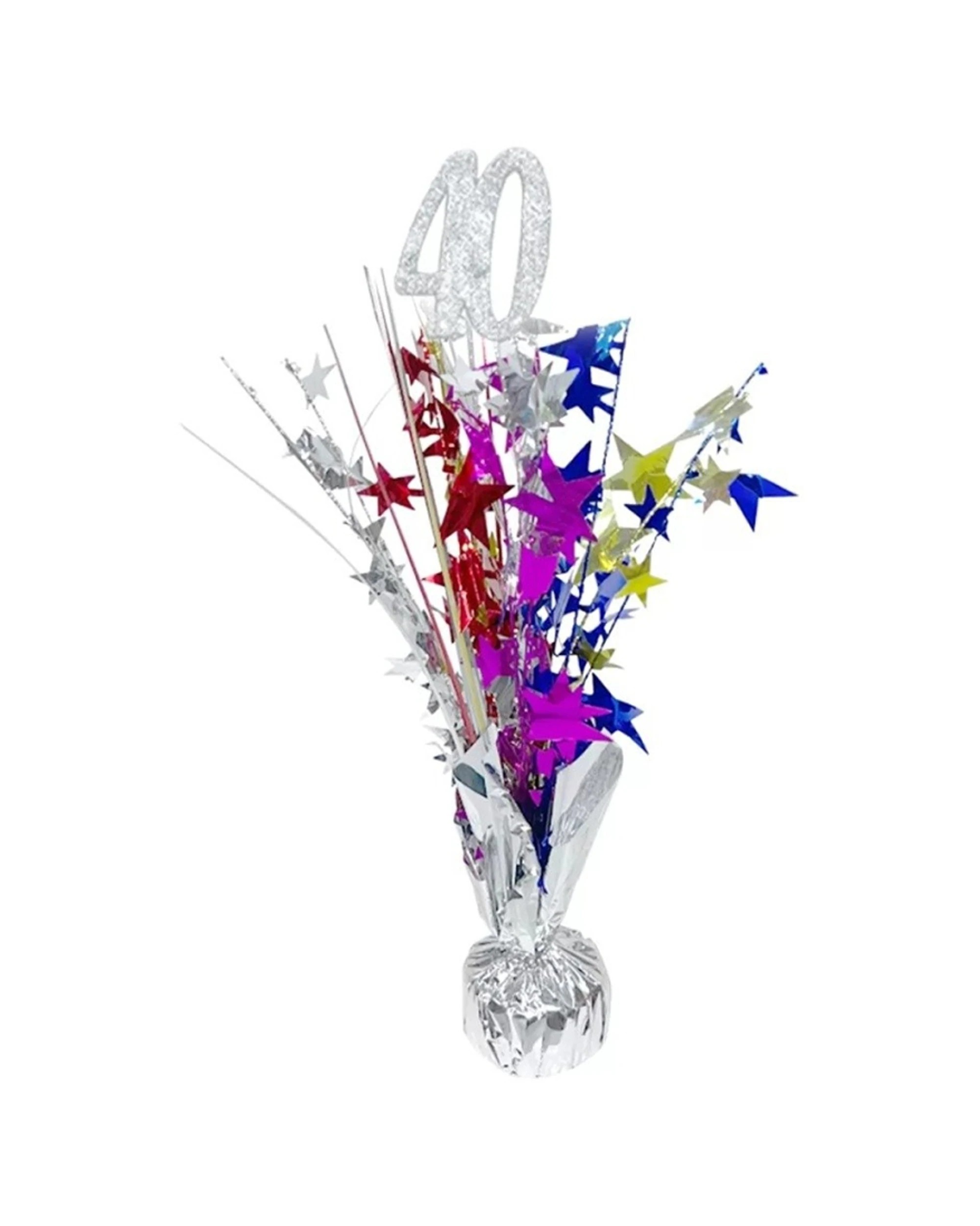 1 Party Maker Centrepiece Table Decoration 40th Birthday - Multi, 1 of 1