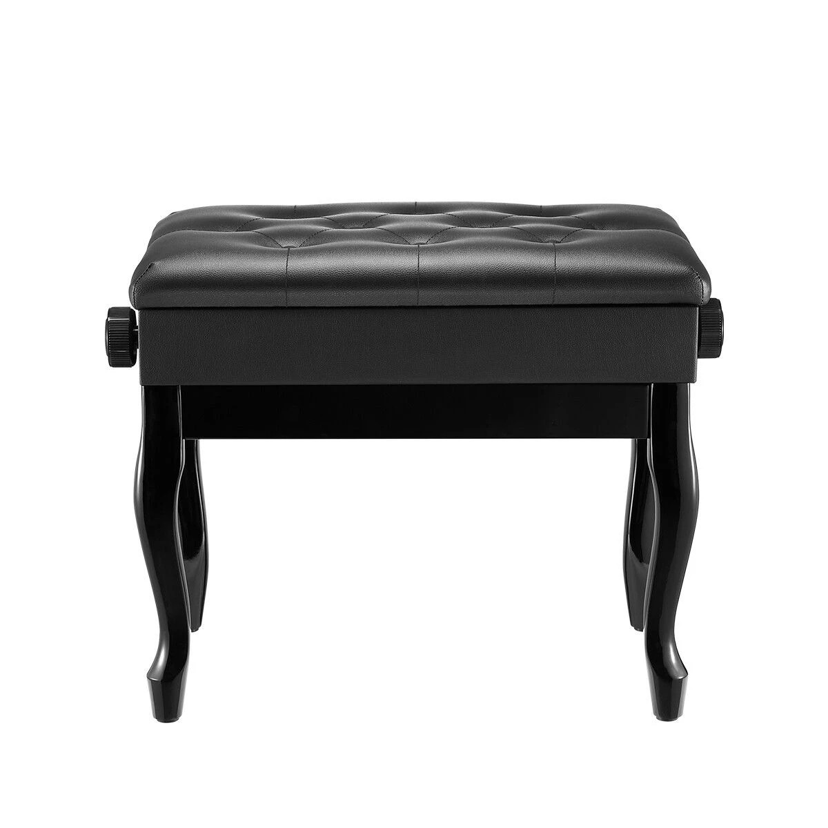 1 Melodic Piano Stool Adjustable Wood Chair Keyboard Bench, 1 of 4