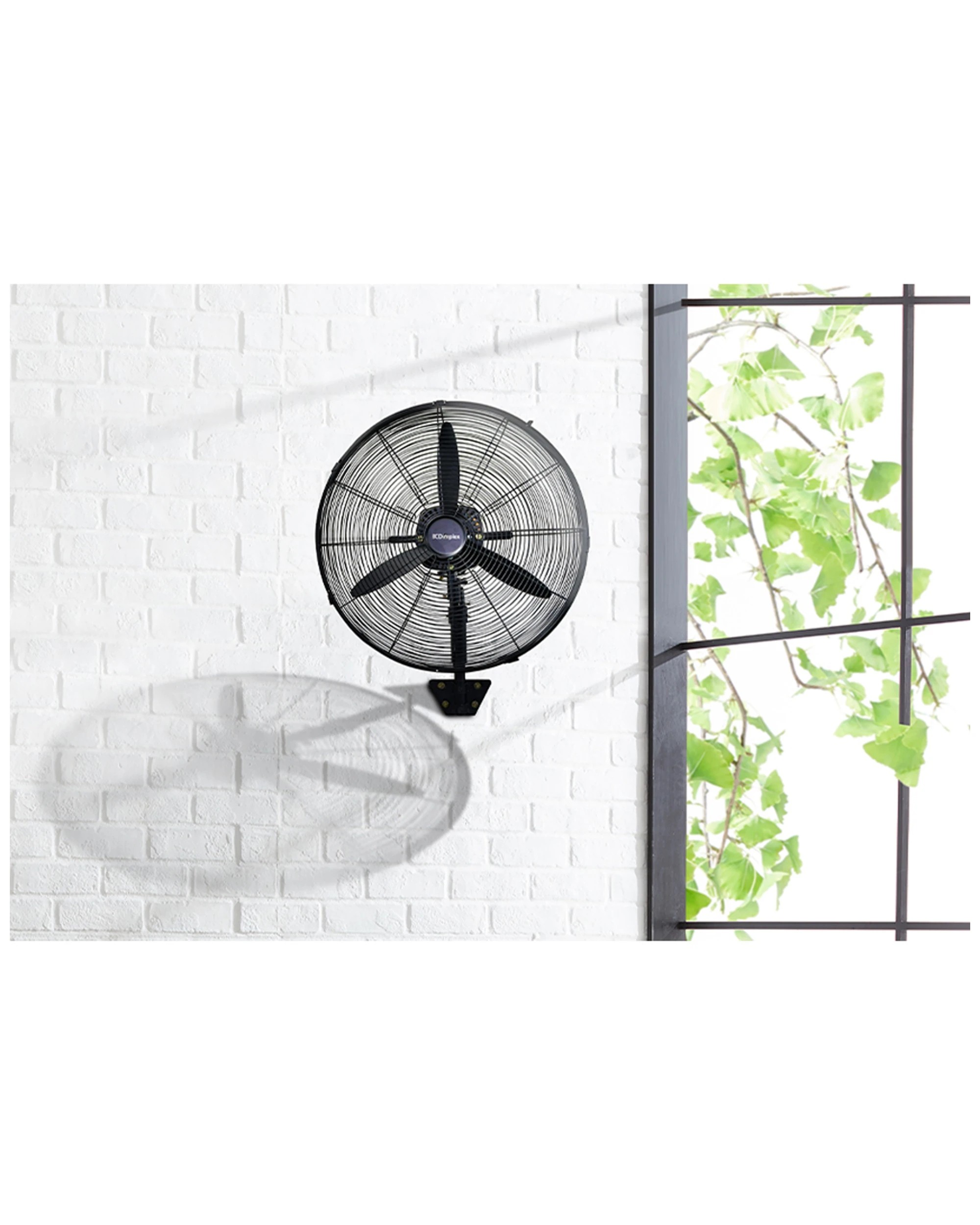 3 Dimplex 50cm High Velocity 180w Oscillating Wall Mounted Fan W/ Remote - Black, 3 of 5