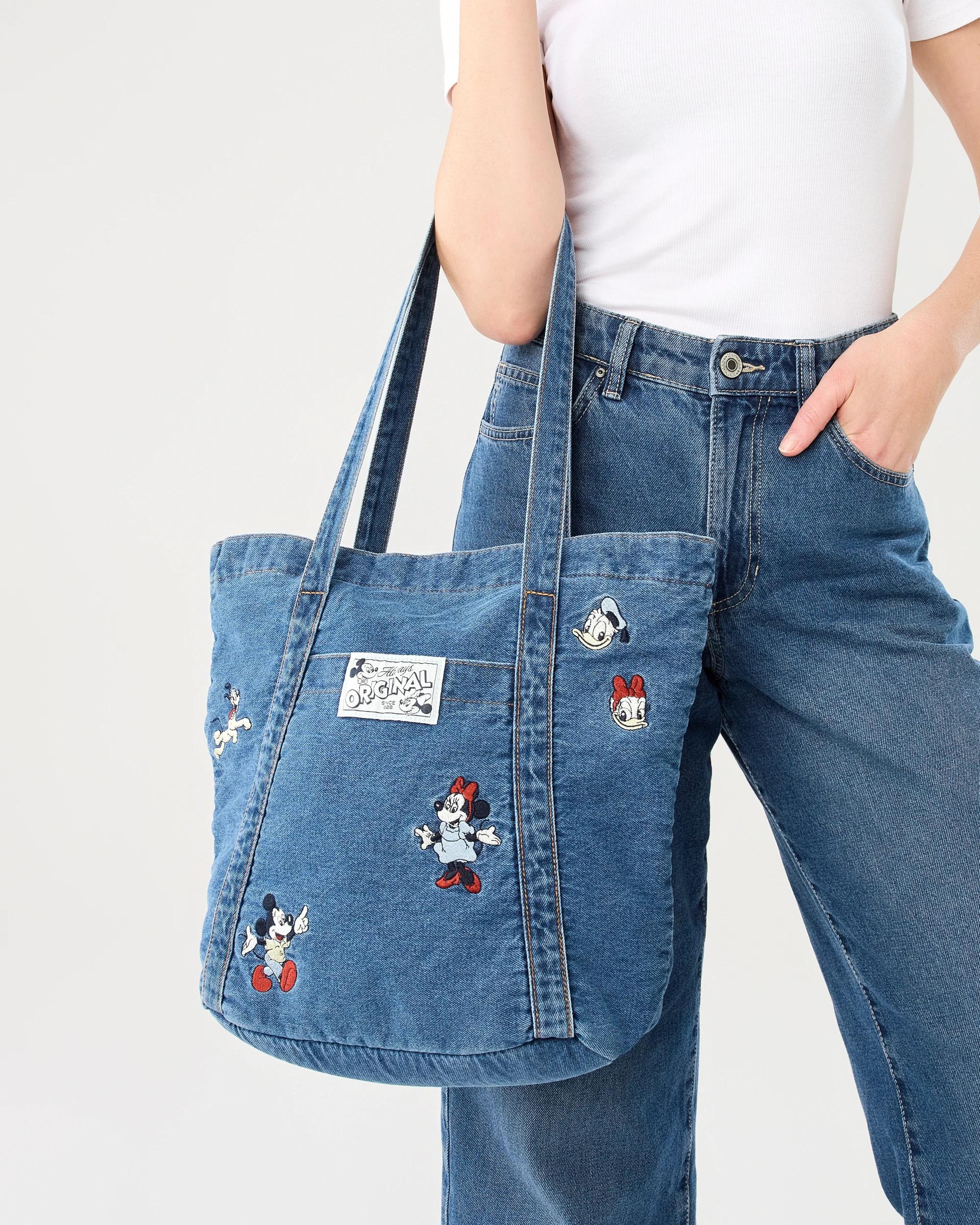 7 Disney License Vintange Icon Tote Bag Mick Denim, 7 of 7