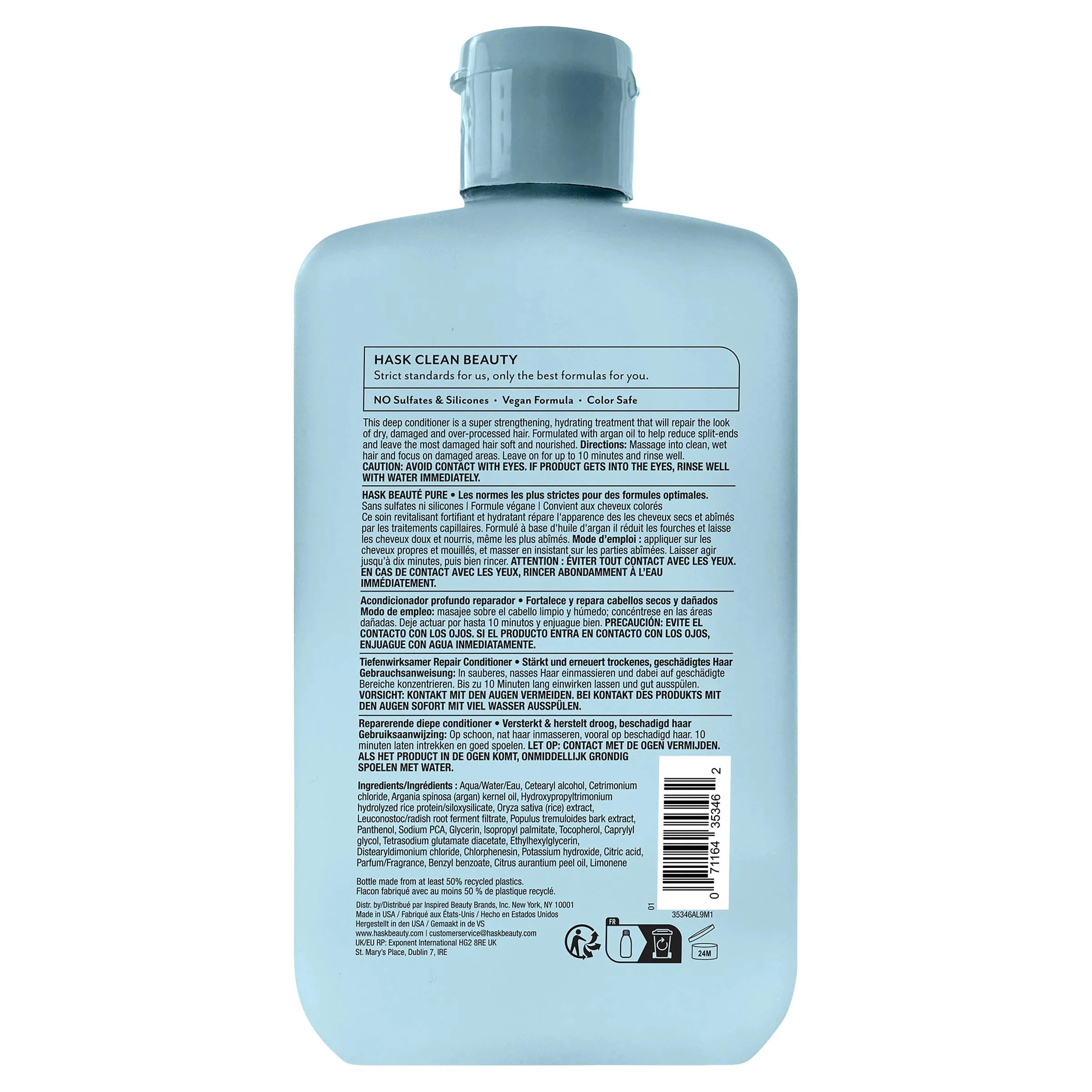 2 HASK Argan Oil Repairing Deep Conditioner 236ml - Multi, 2 of 8