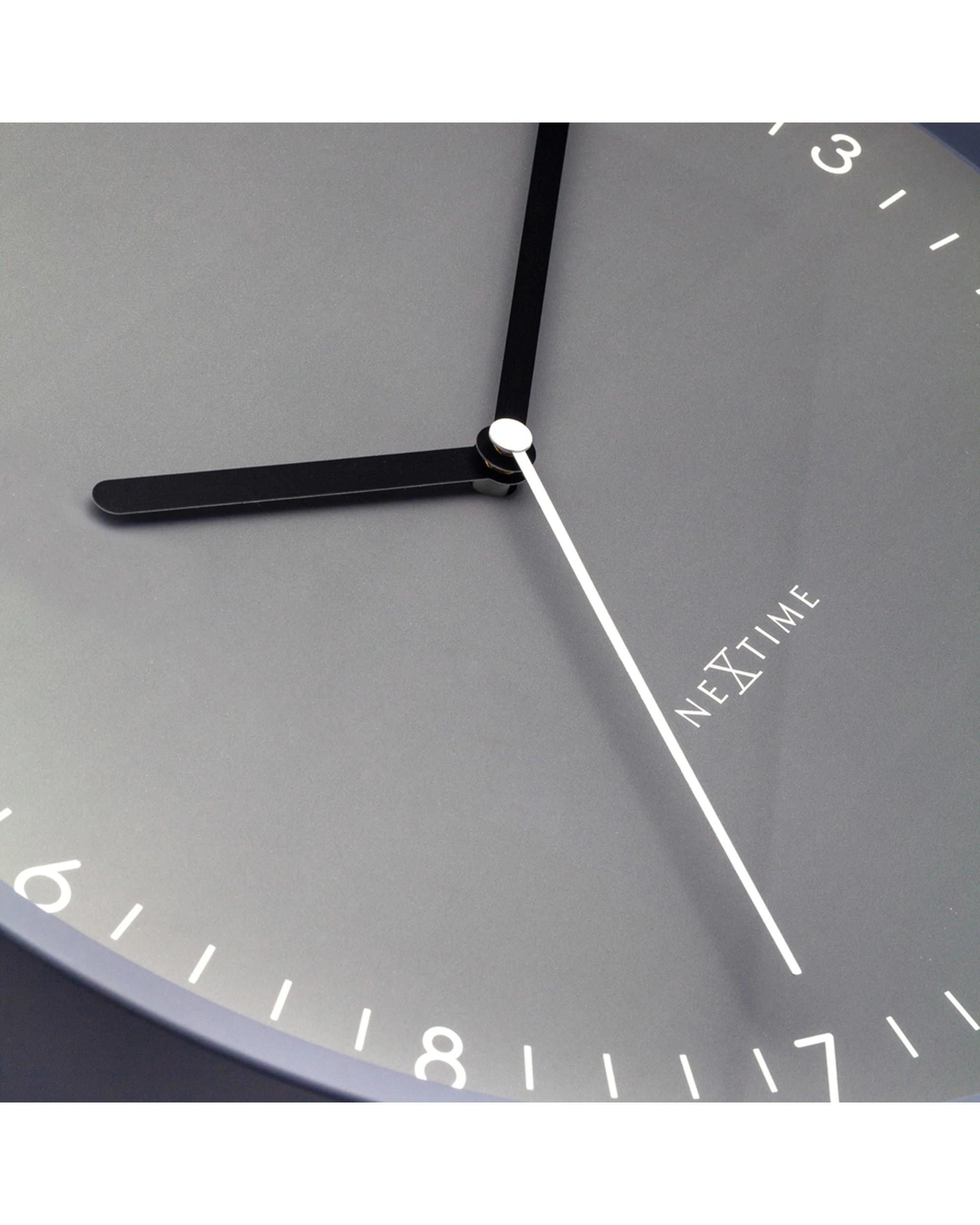 5 NeXtime Berlin 30cm Wall Clock Silent Sweep Matt Aluminium Case Modern Design - Grey, 5 of 5