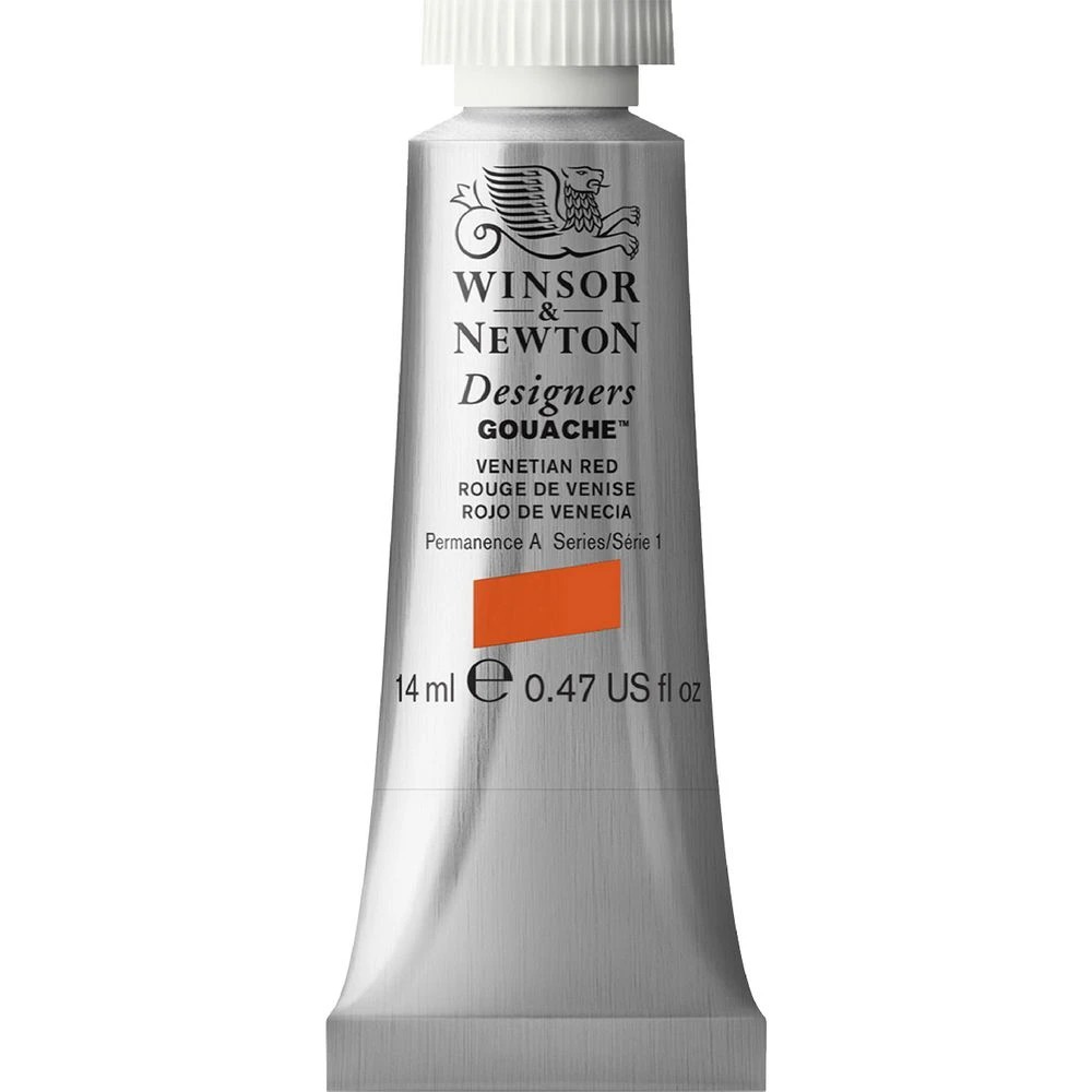 1 Winsor & Newton Designers Gouache 14mL Venetian Red  S1, 1 of 1