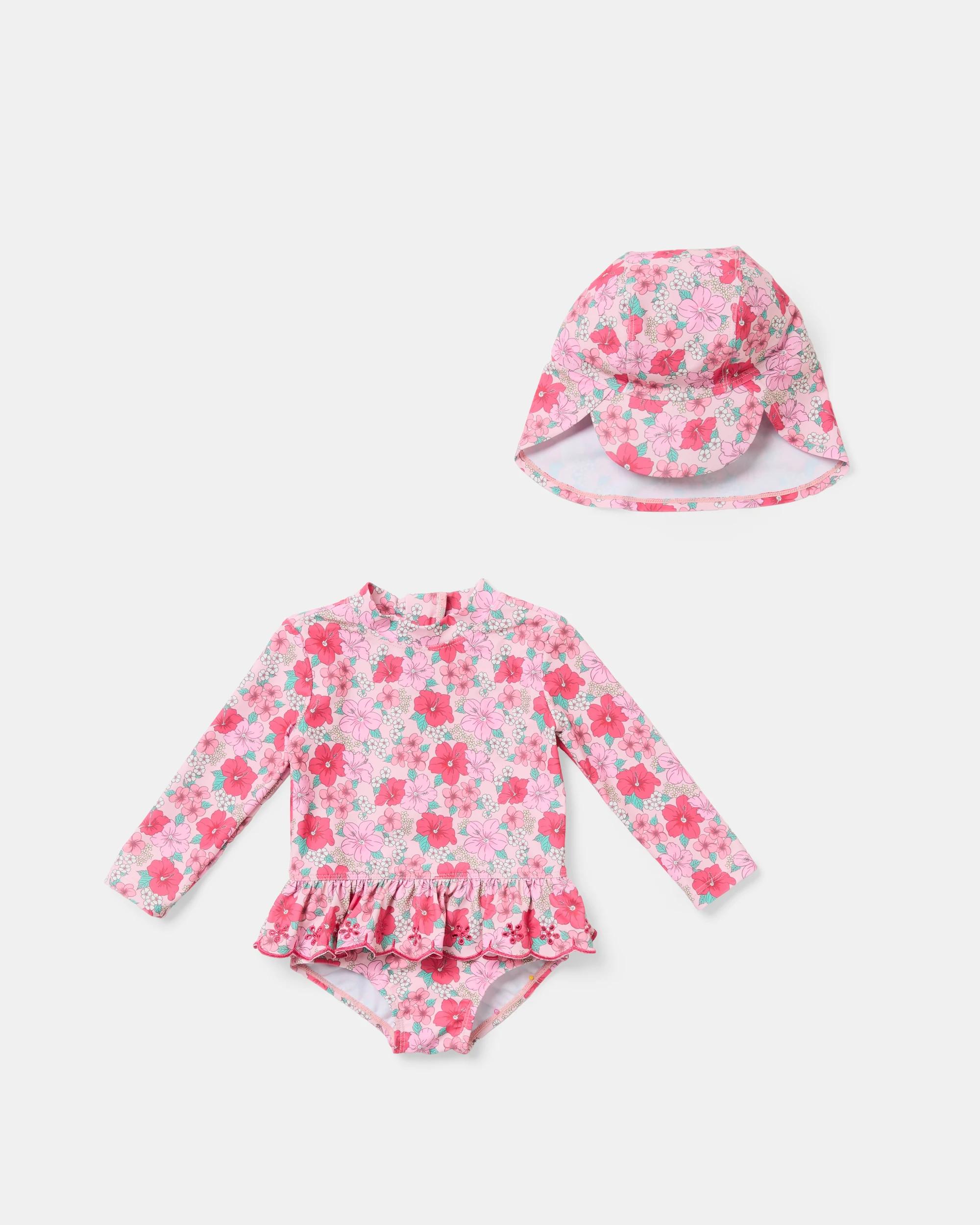 1 Bather and Hat Set Floral, 1 of 3