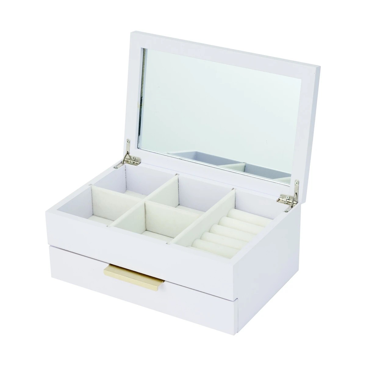 6 2 Tier Lilac Jewellery Box, 6 of 9