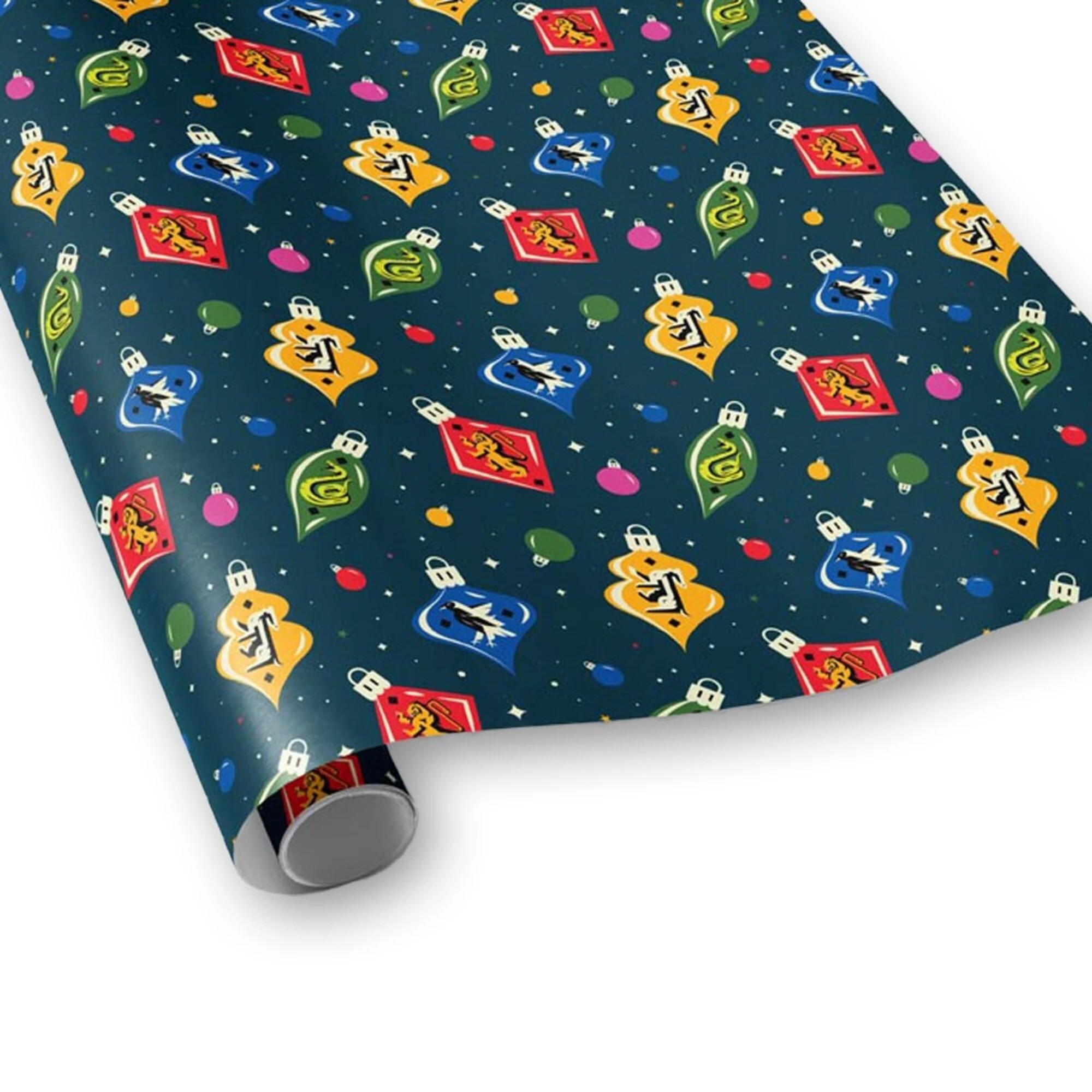 1 Harry Potter - Hogwarts Houses Ornaments Christmas Wrapping Paper, 1 of 1