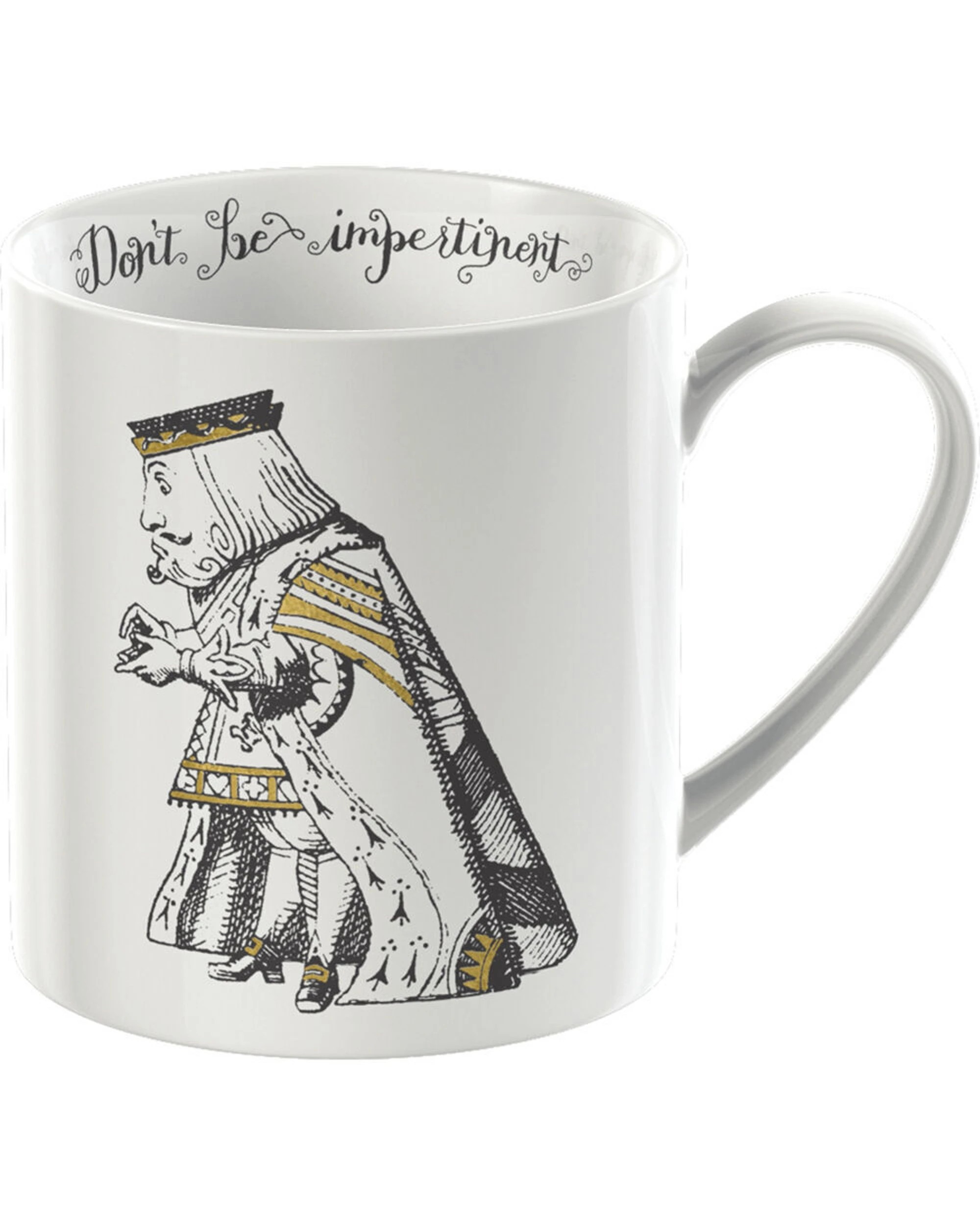 7 Mikasa V&A Alice In Wonderland 4PK His and Hers Coffee Drinking Mugs Fine China Set - White, 7 of 8