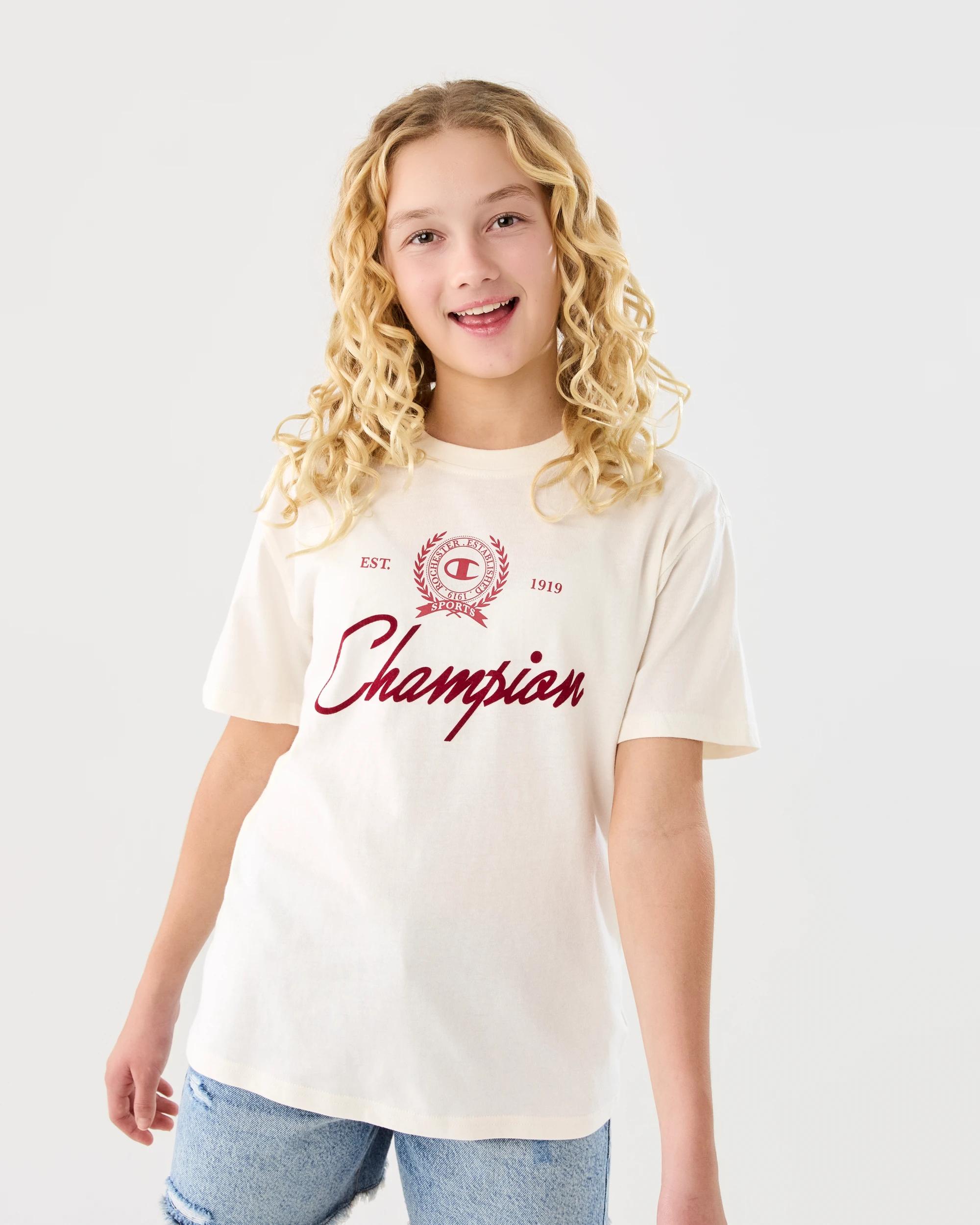 1 Champion Script License Kids T-shirt Whisper, 1 of 7