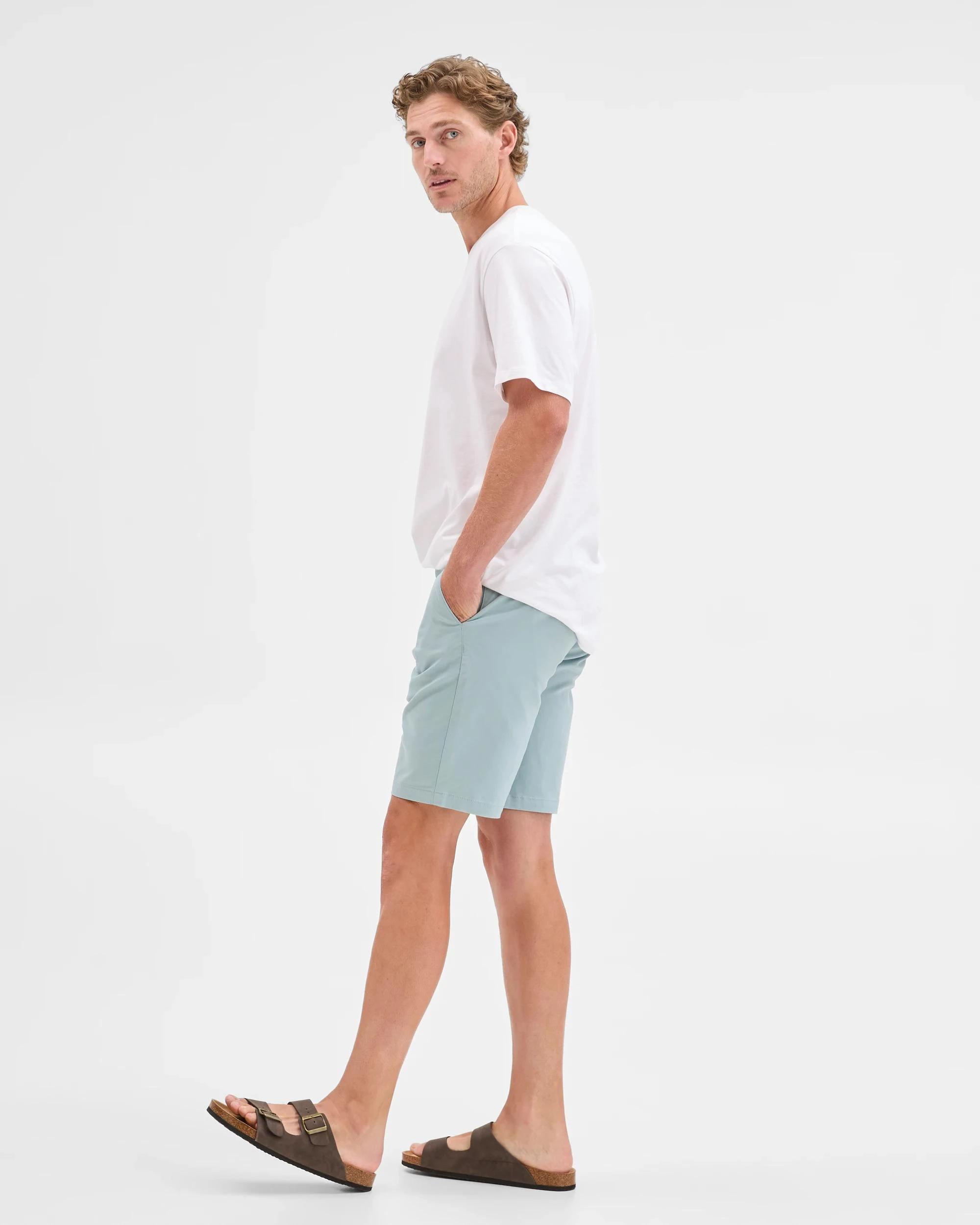 3 Target Australian Cotton Regular Stretch Chino Shorts SLATE, 3 of 7