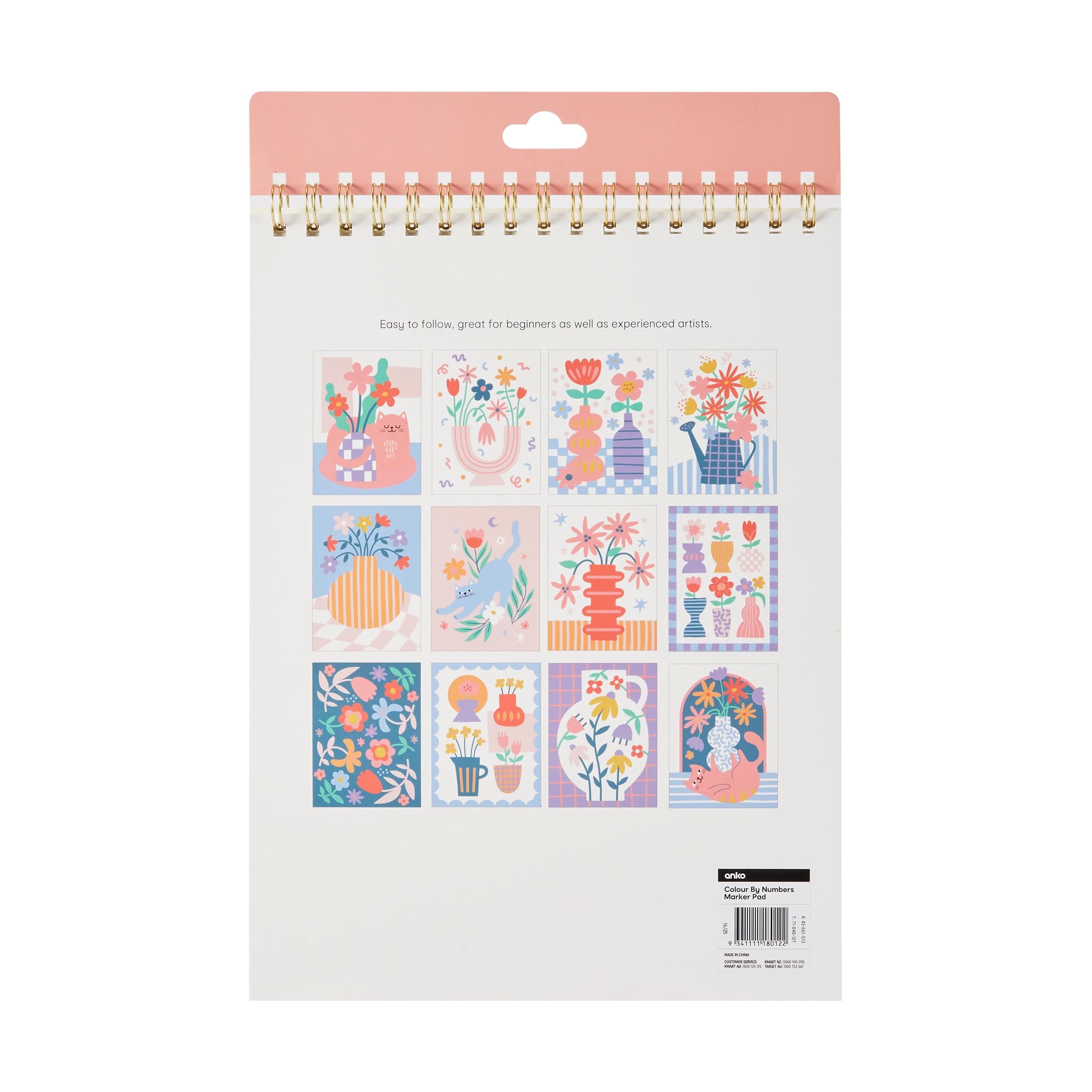 4 Colour by Numbers Marker Pad, 4 of 4