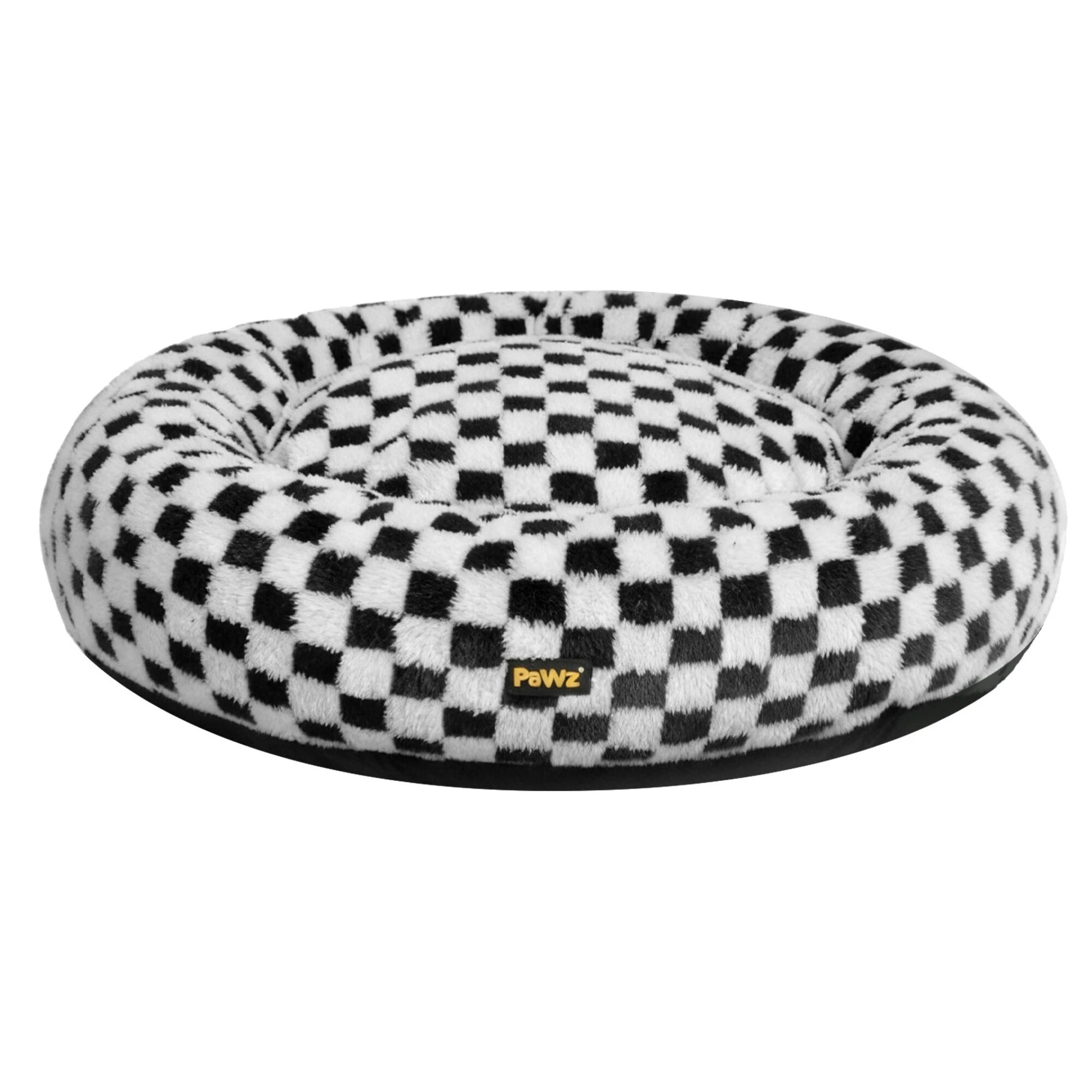 1 Pawz Circular Checkerboard Pet Bed S-50x50x11, 1 of 9
