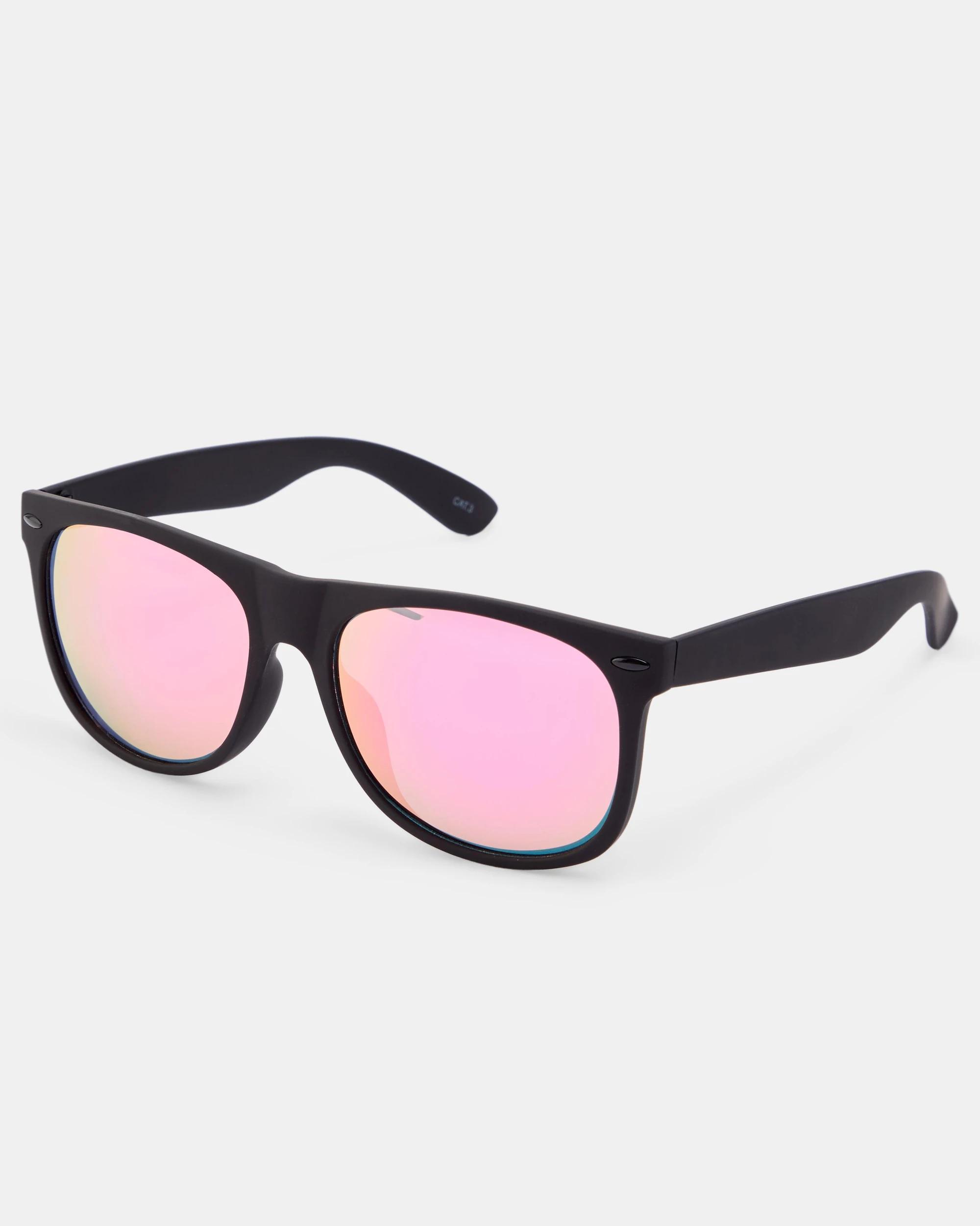 2 D-Frame Colour Sunglasses Black, 2 of 5