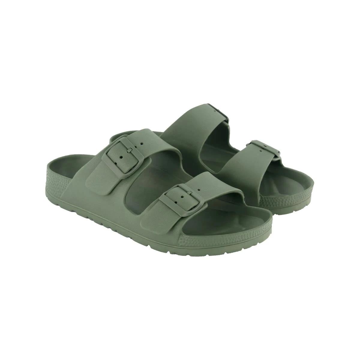 2 Double Buckle Slides Grn Khaki, 2 of 4