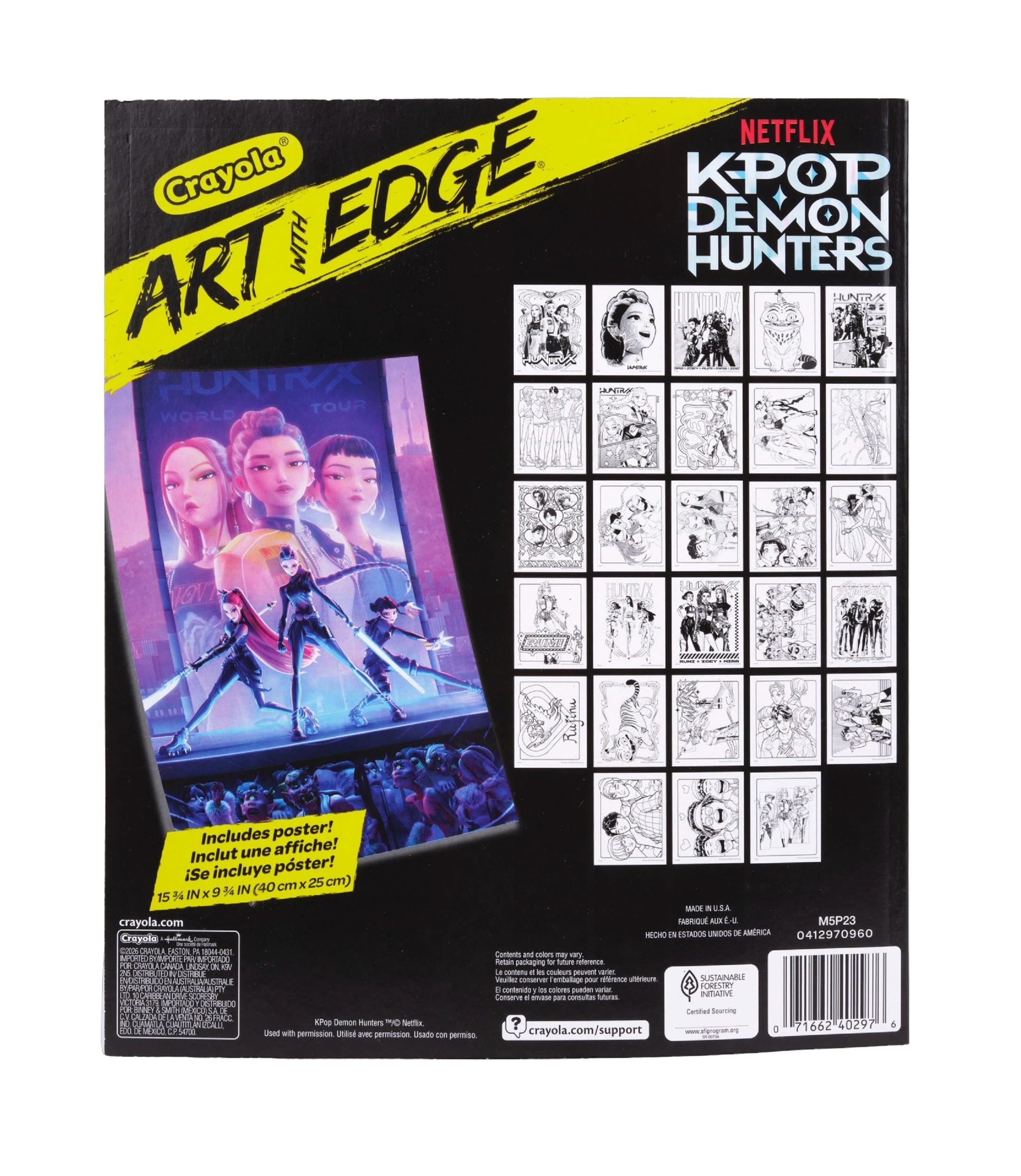 3 Crayola KPop Demon Hunters Art with Edge Coloring Book - Multi, 3 of 5