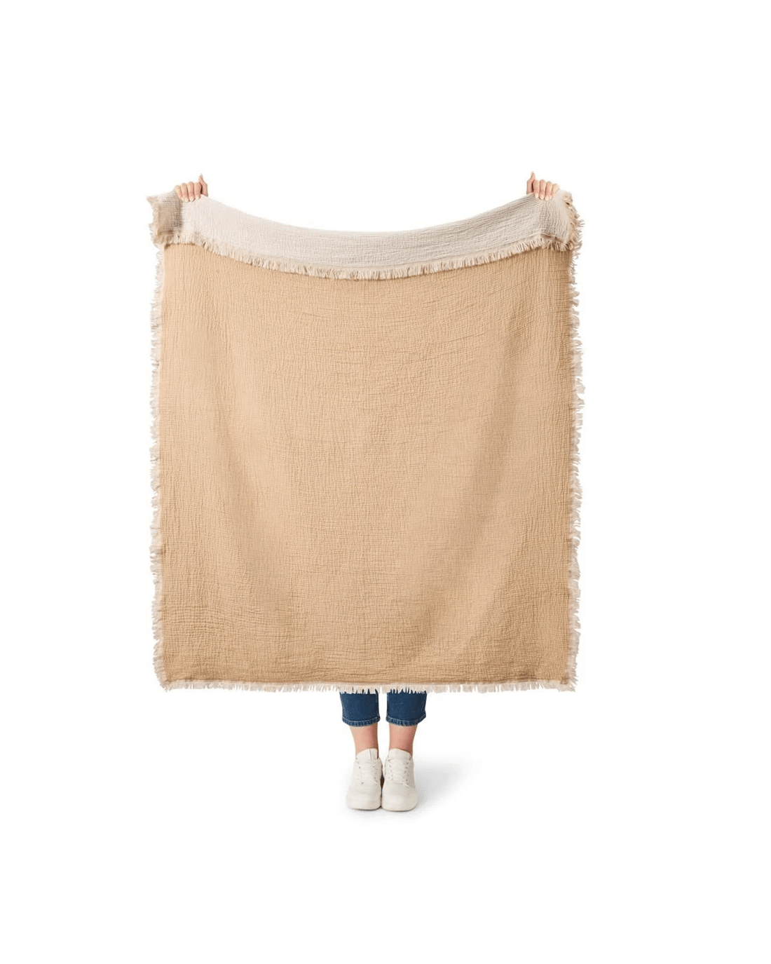 2 Reversible Muslin Throw - Lark, 2 of 6