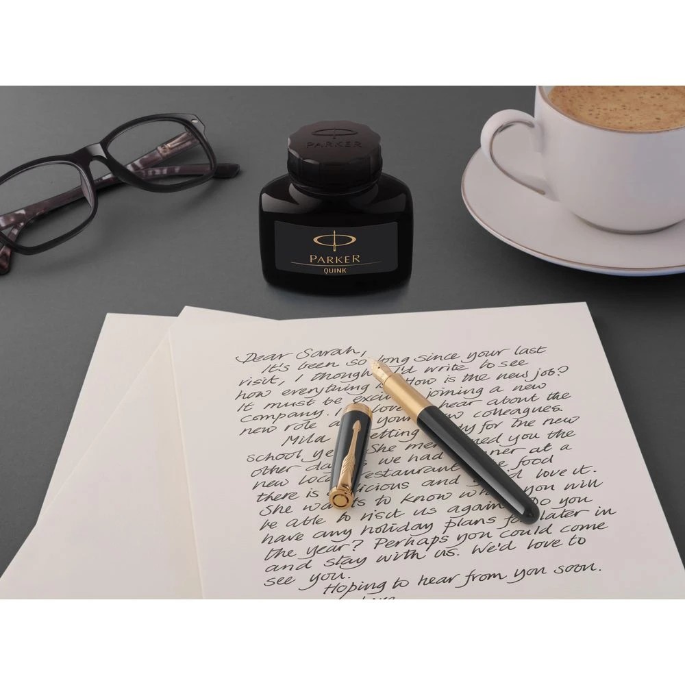 5 Parker Quink Ink Bottle Permanent Black 57 mL, 5 of 7