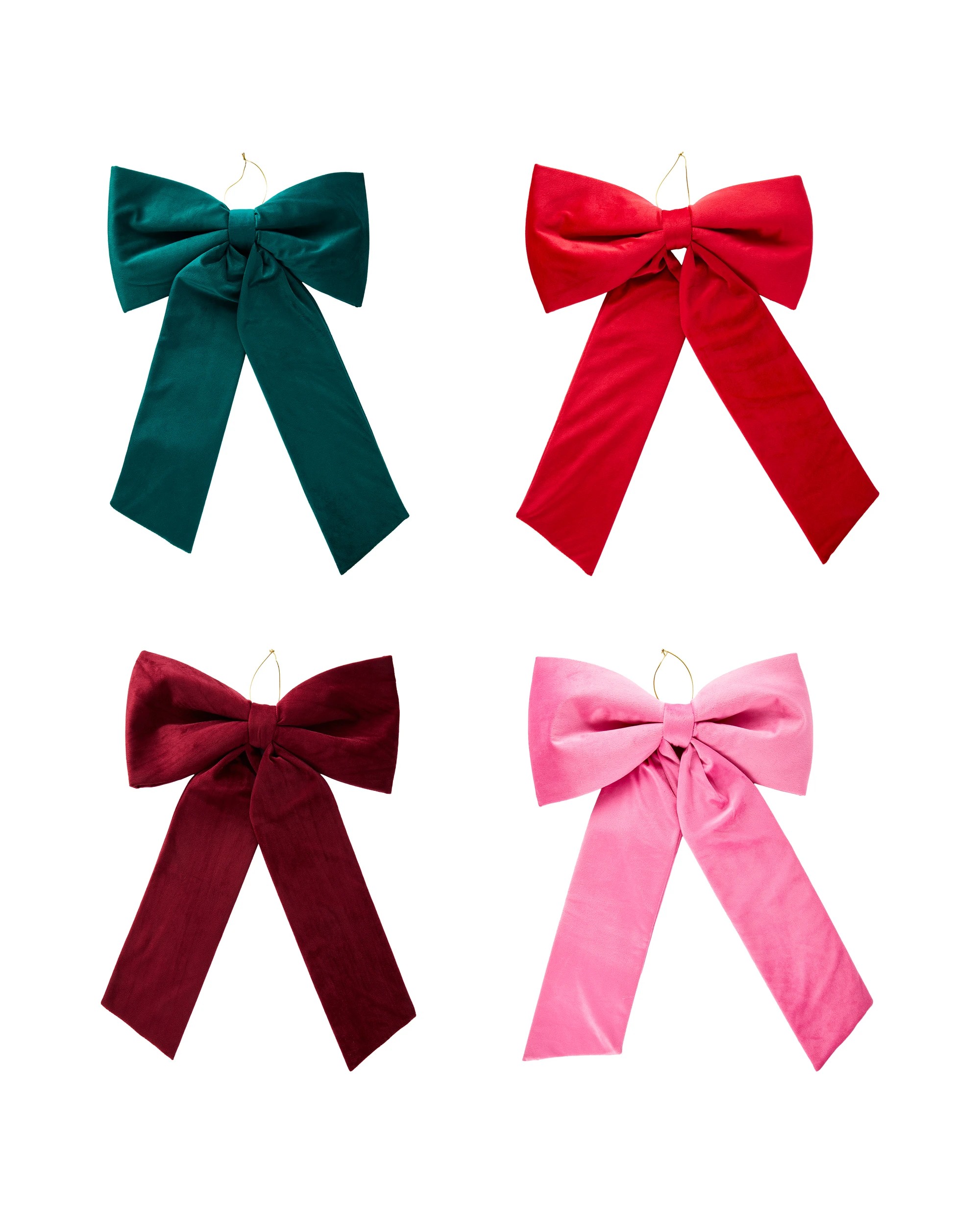 1 Large Velvet Bow - Assorted, 1 of 4
