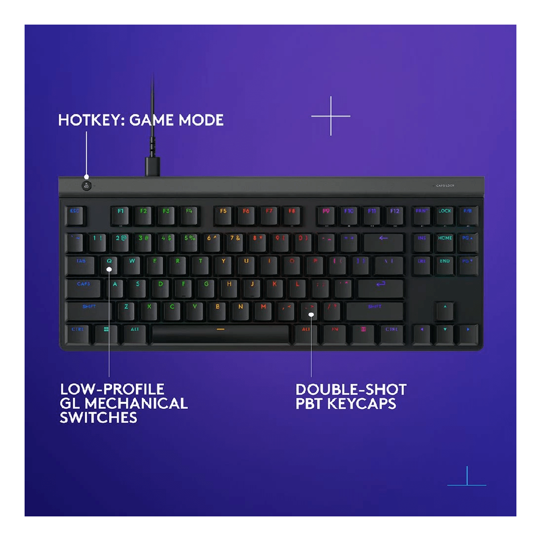 9 Logitech - G515 LIGHTSYNC TKL Wired Gaming Keyboard - Black, 9 of 9