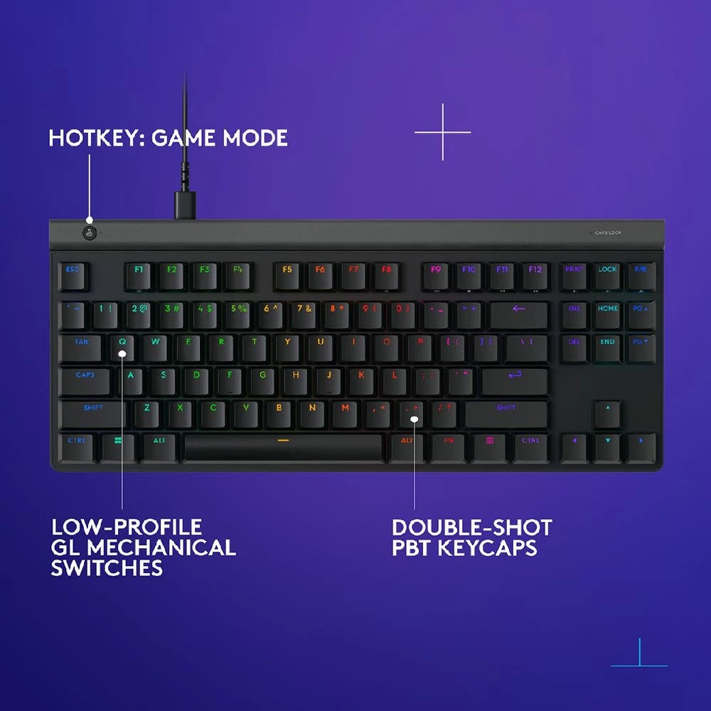 9 Logitech - G515 LIGHTSYNC TKL Wired Gaming Keyboard - Black, 9 of 9