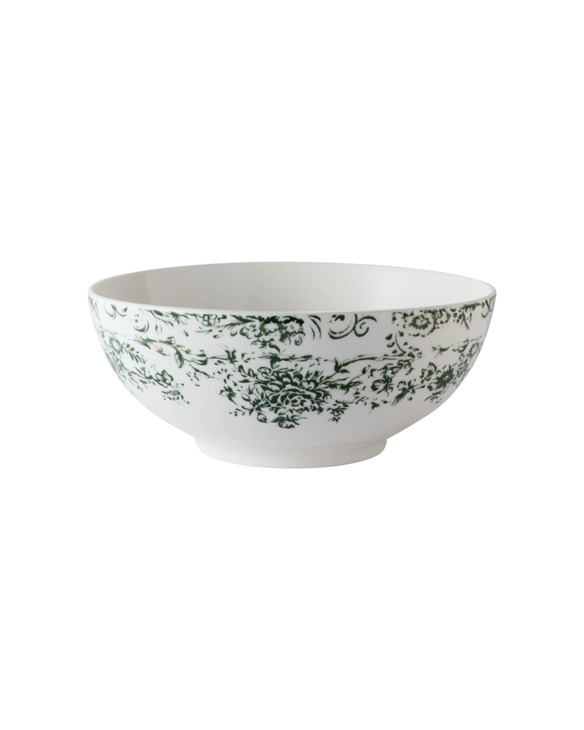 1 Casa Domani Porcelain Rosetta Coupe Bowl 19x8cm Antique - Green, 1 of 3