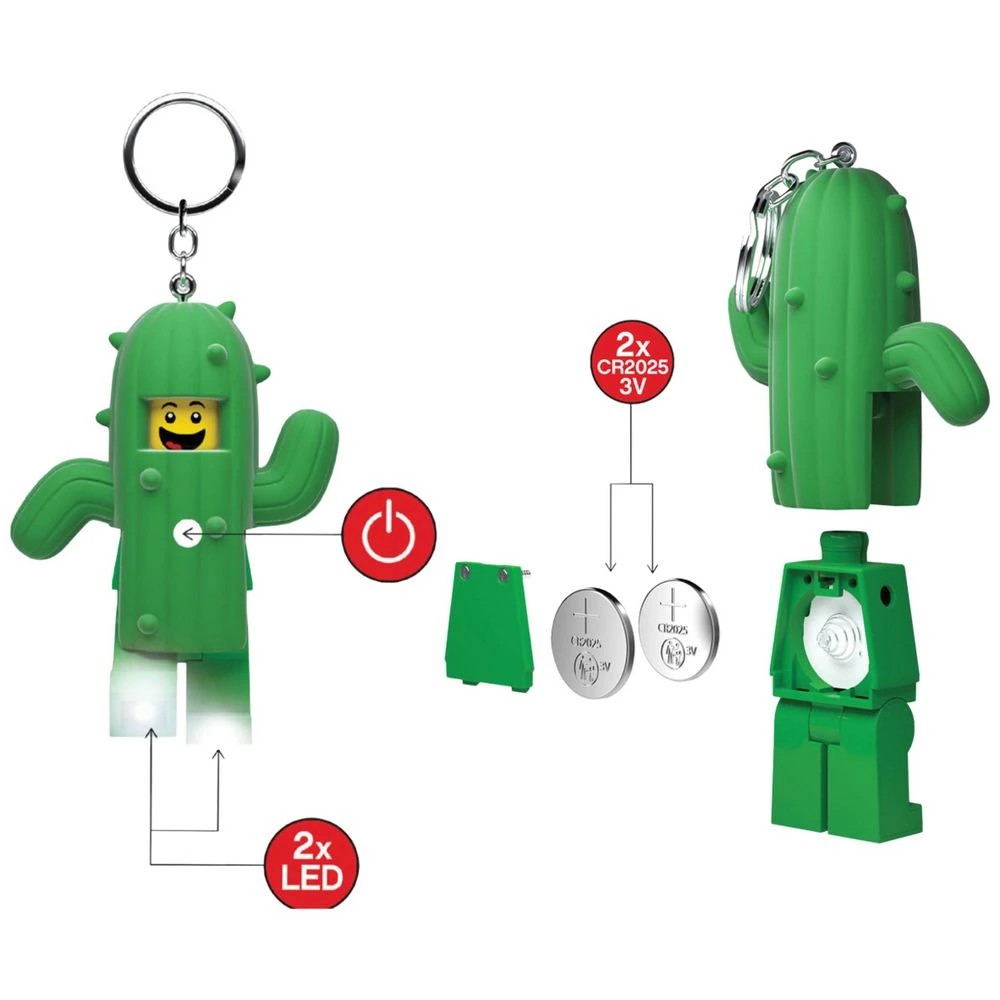 5 Lego Cactus Boy LEDLITE Keyring, 5 of 6