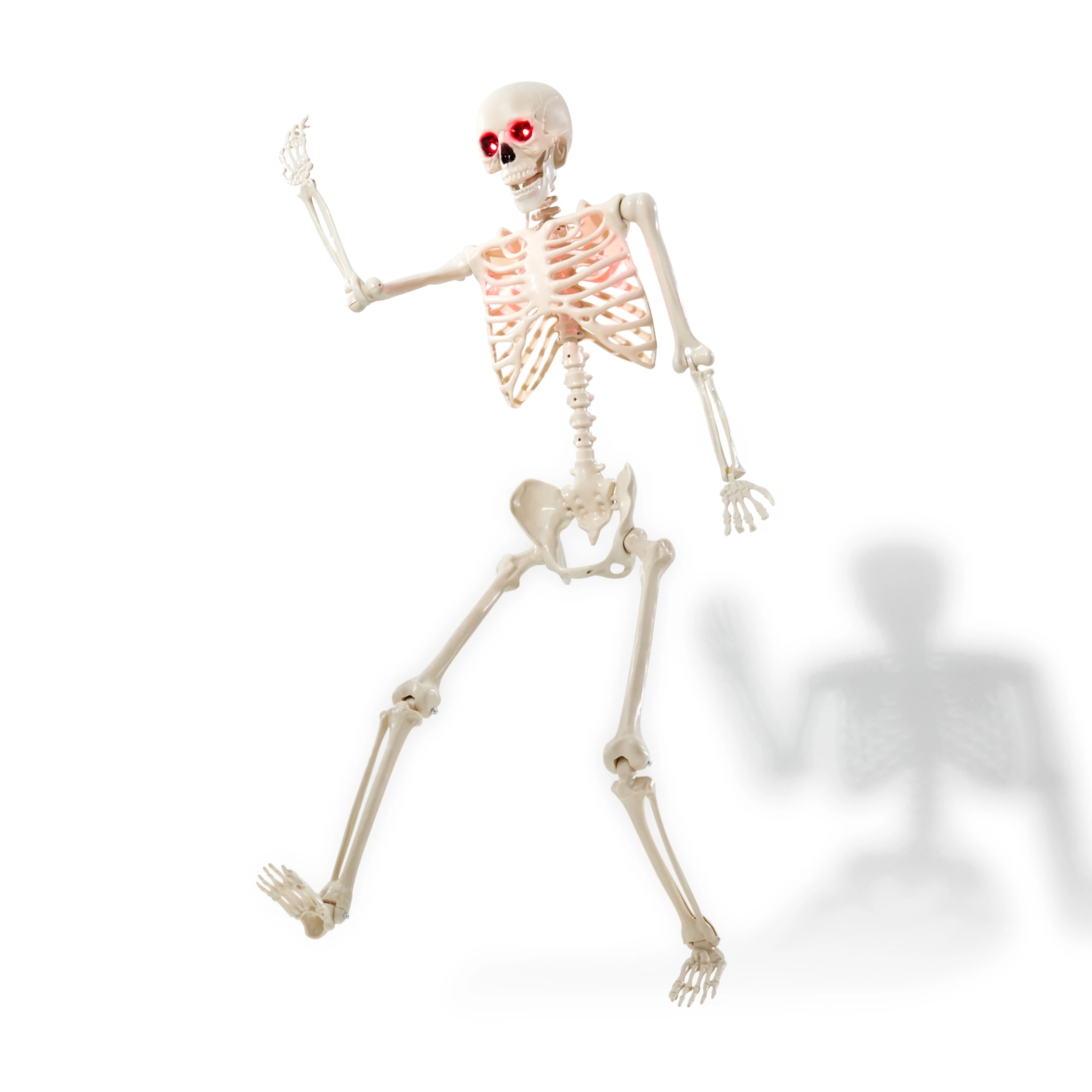 3 Battery Operated LED Light Up Poseable Skeleton, 3 of 9