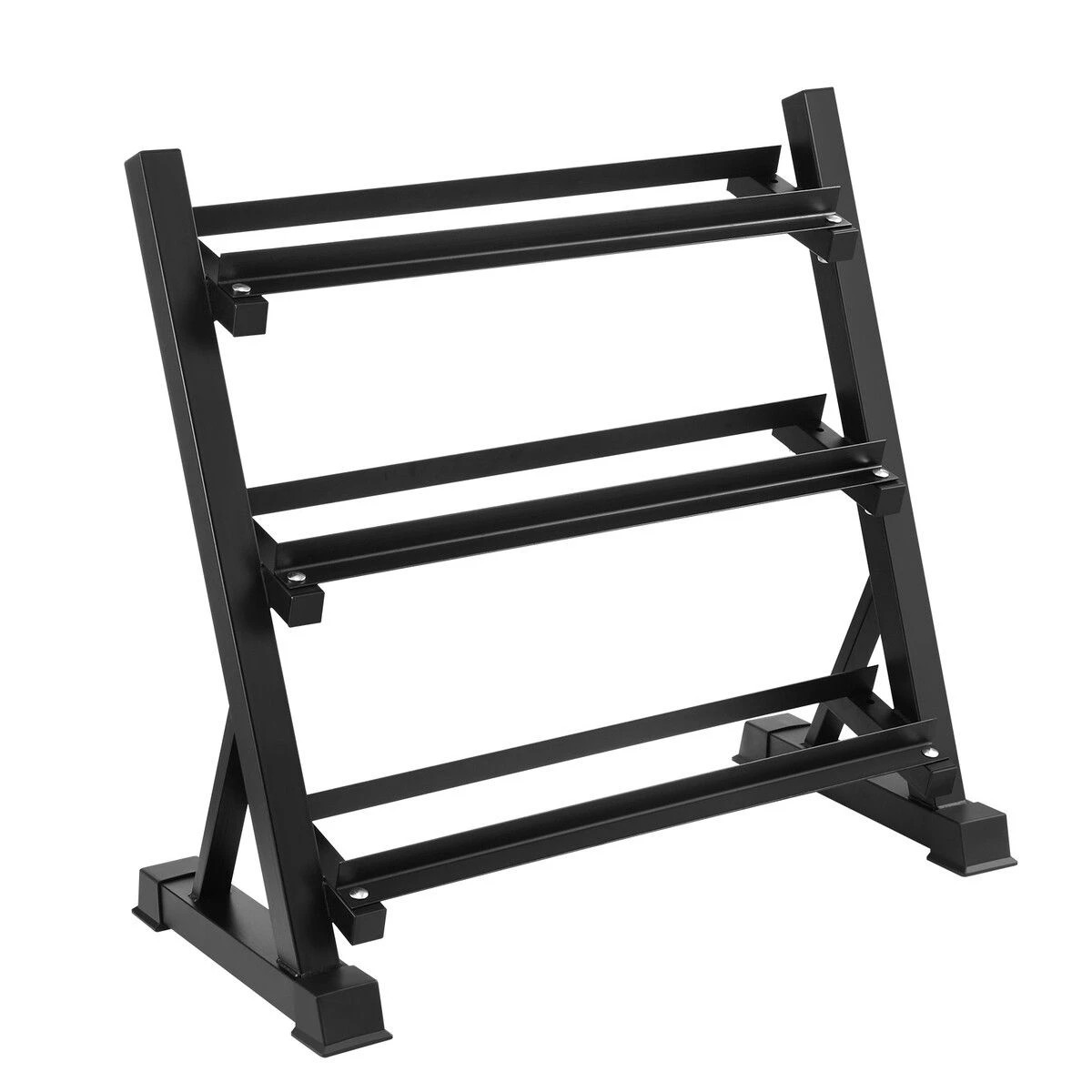 1 Ausway 3 Tier Dumbbell Rack Weight Set Stand Home Gym Storage, 1 of 7