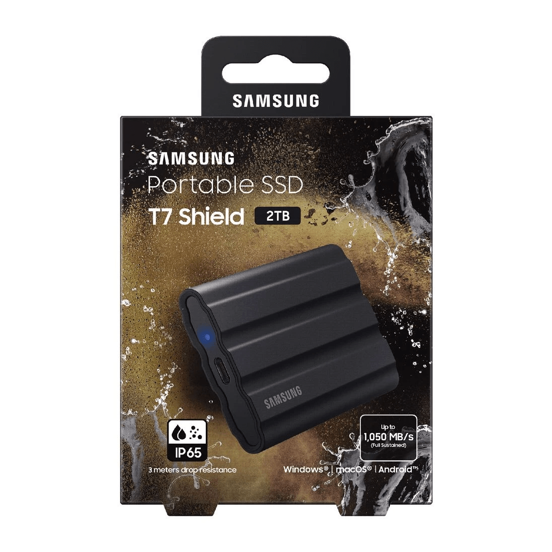 6 Samsung 2TB T7 Shield Portable SSD Black, 6 of 7