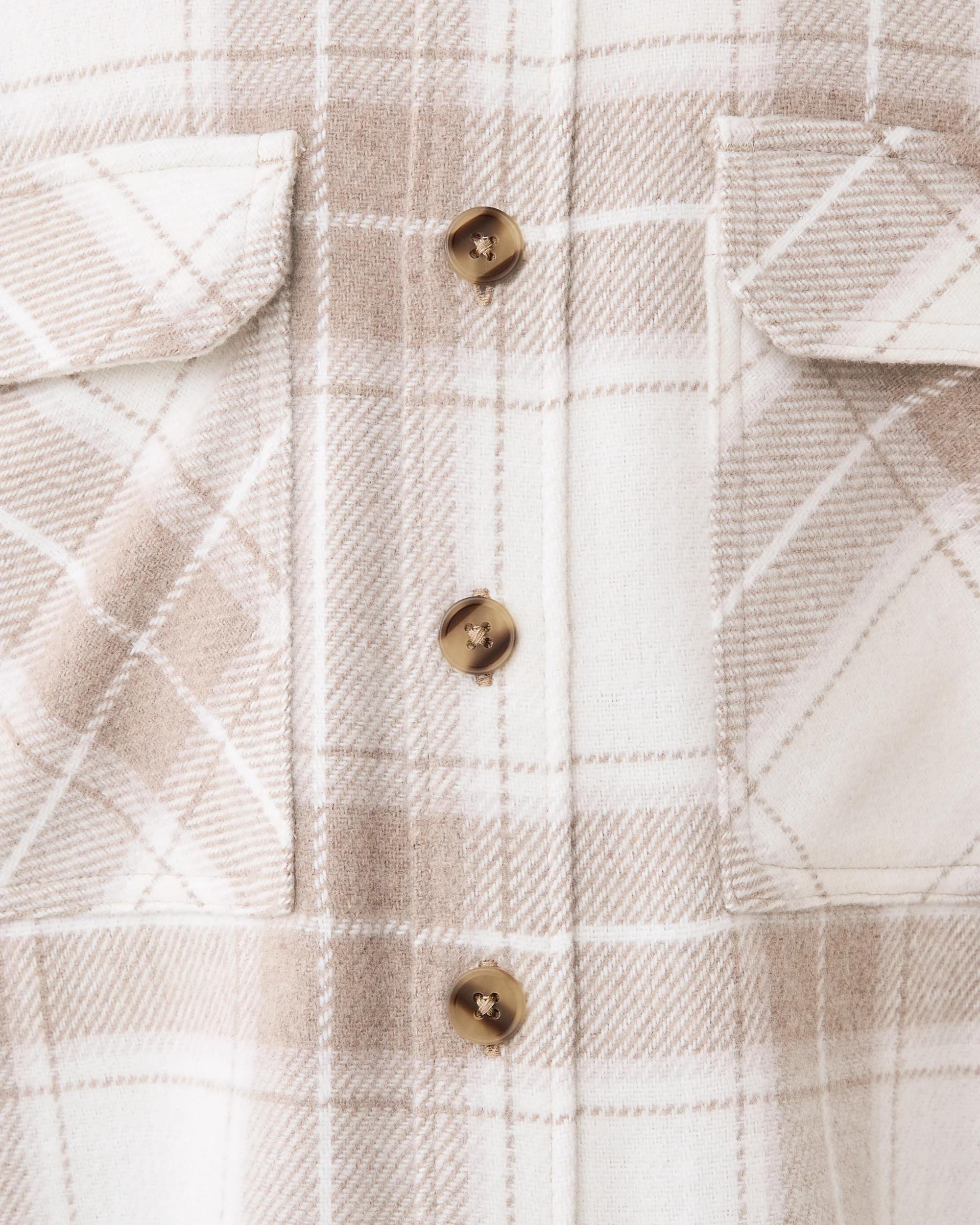 5 Melton Shirt Bge Check, 5 of 8