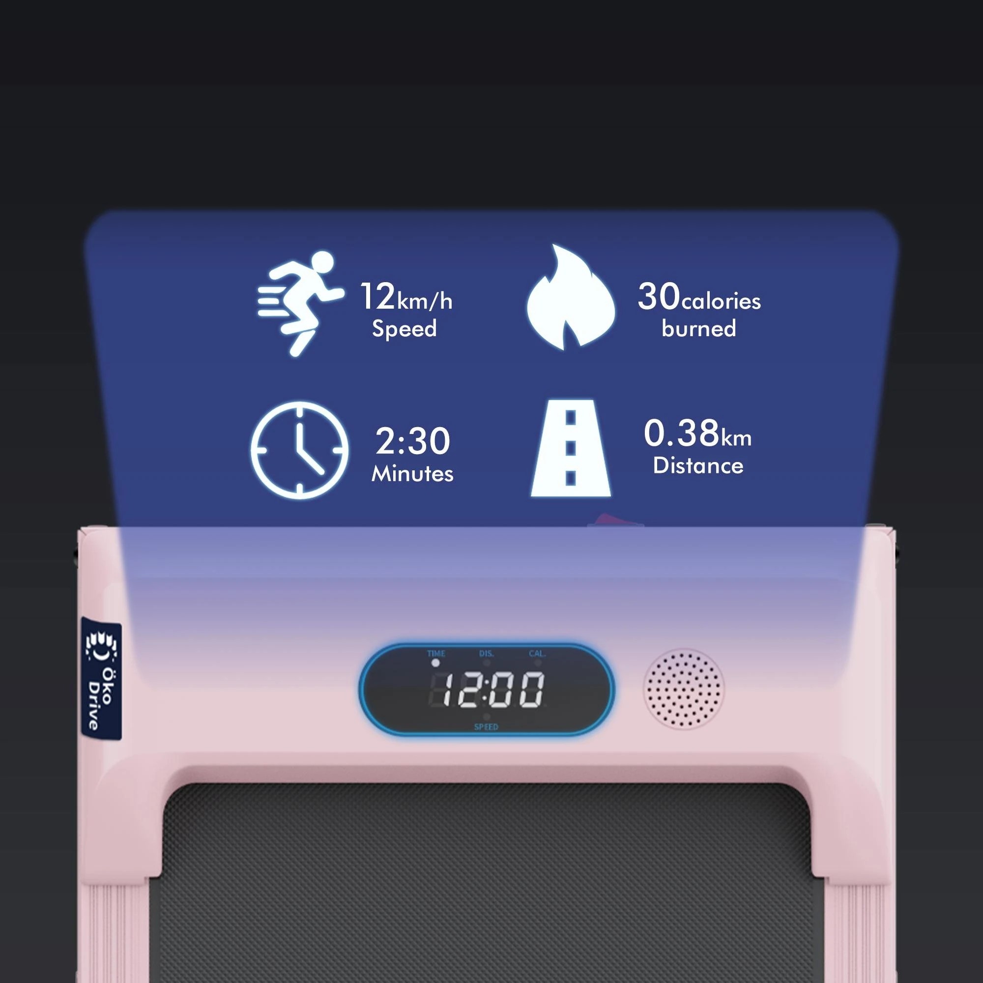 5 Black Lord Treadmill Electric Walking Pad Home Office Gym Fitness Foldable - Pink, 5 of 9