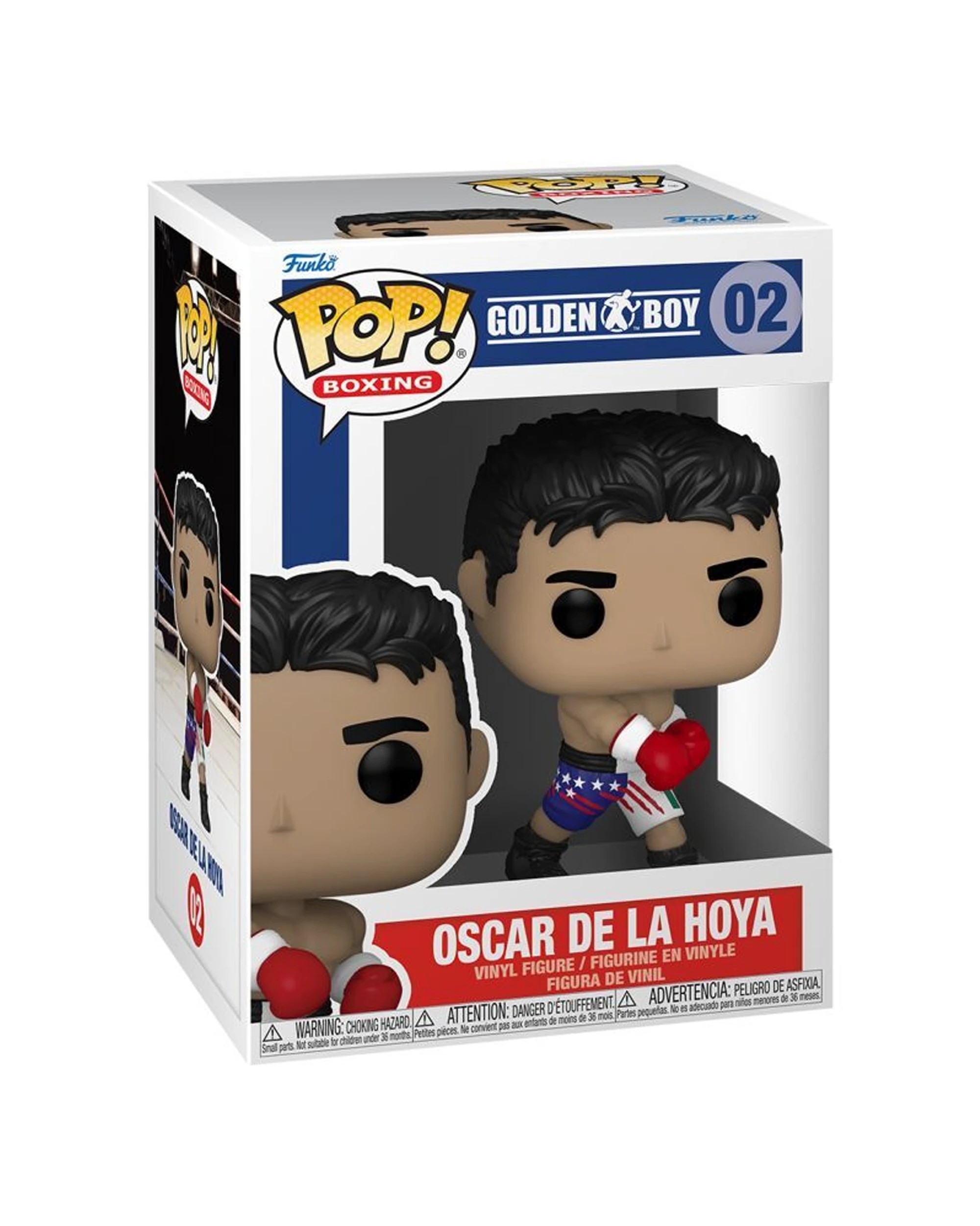 2 Pop Boxing - Oscar De La Hoya Vinyl Action Figure 10cm Plastic Collectable - Multi, 2 of 3