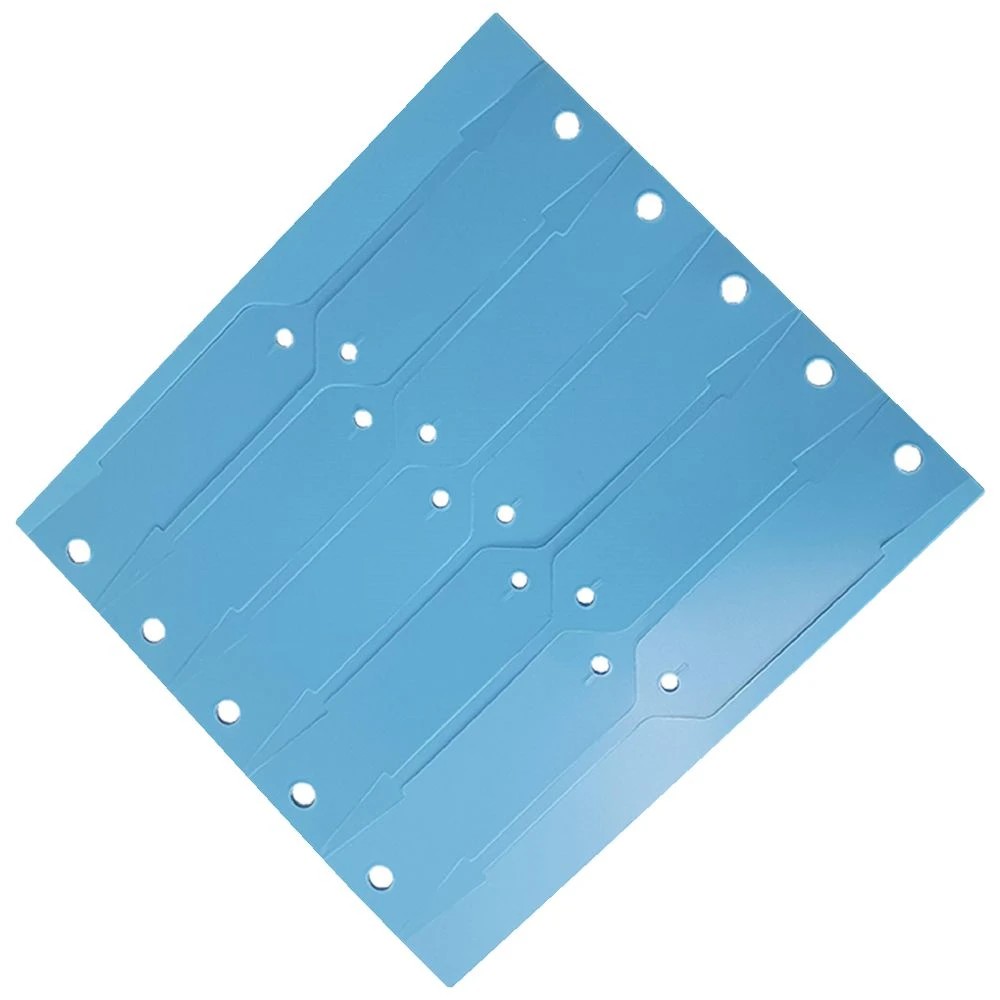 2 Disposable Vinyl Key Tags Blue 500 Pack, 2 of 3