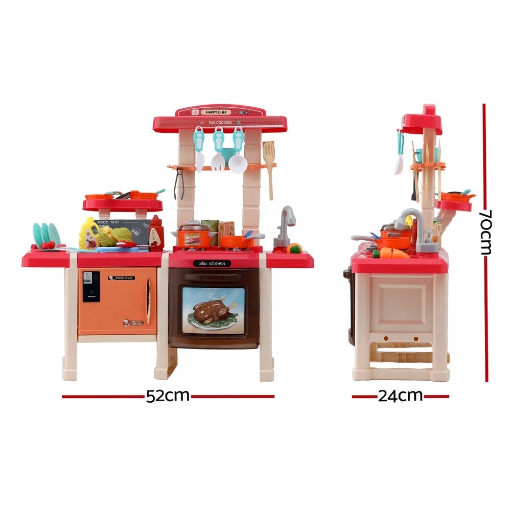 2 Keezi Kids Kitchen Pretend Play Set Cooking Sound Steam Light Function - Multi, 2 of 7