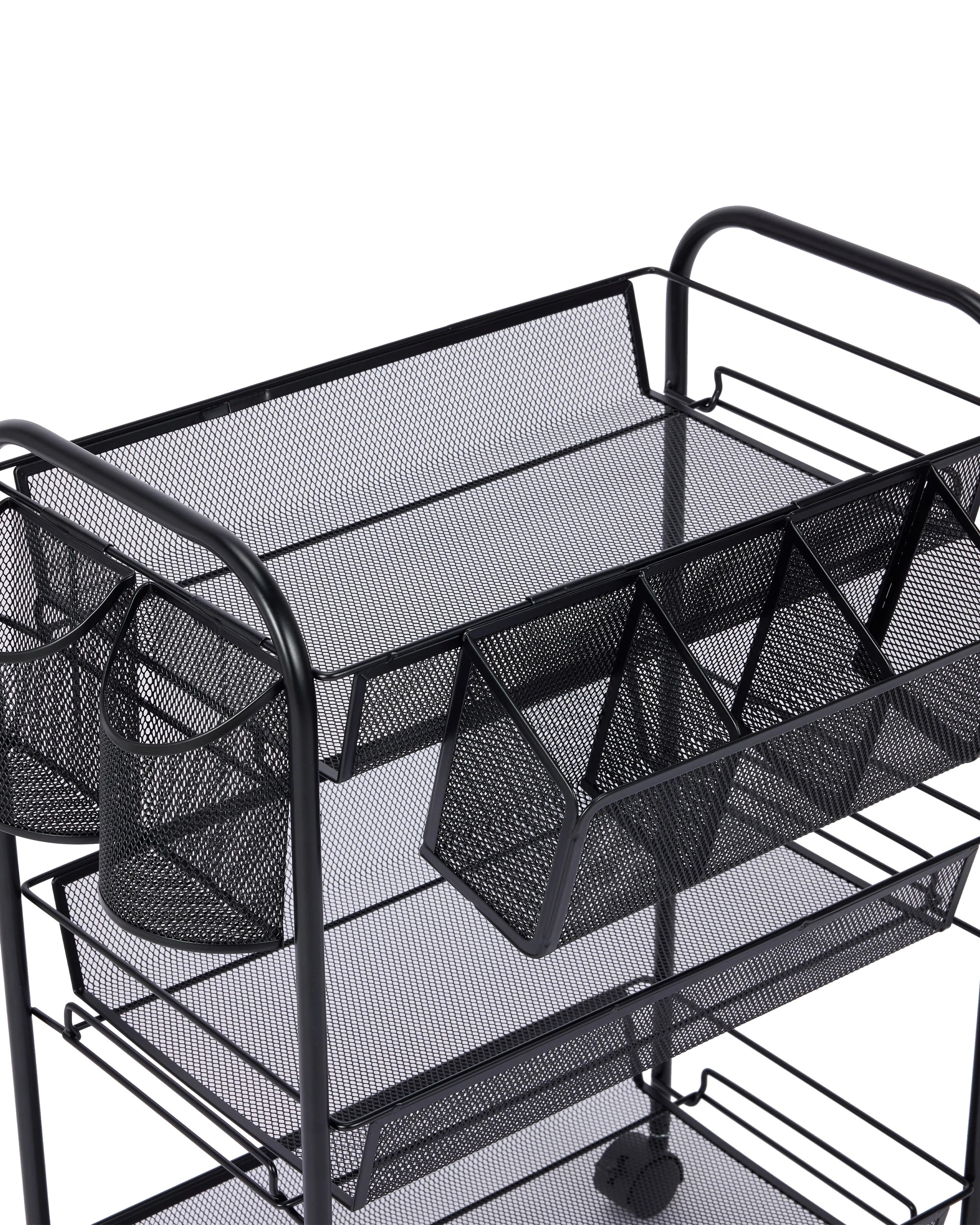 7 3 Tier Metal Trolley - Black, 7 of 9