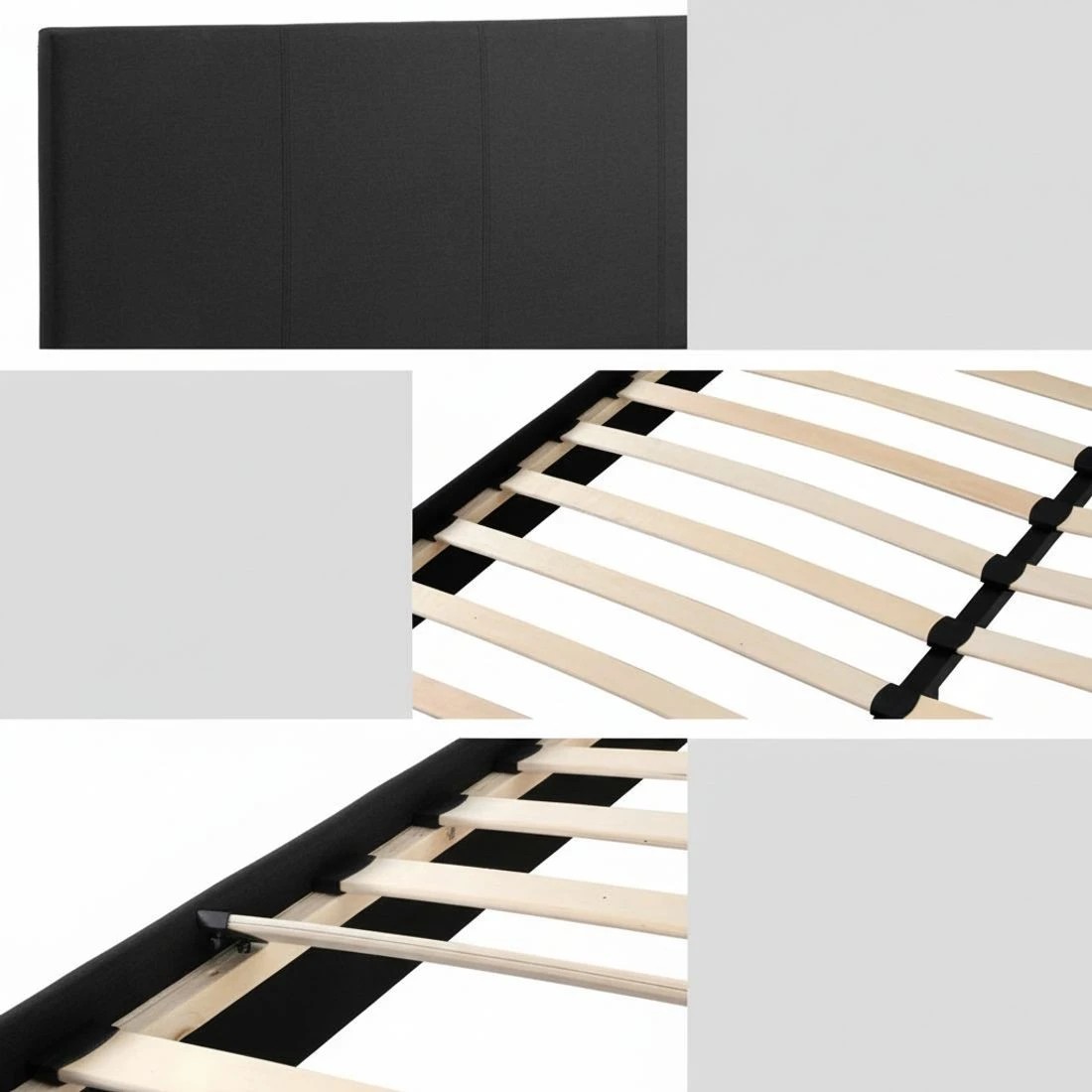 5 Artiss Bed Frame Queen Size Charcoal NEO - Charcoal, 5 of 5