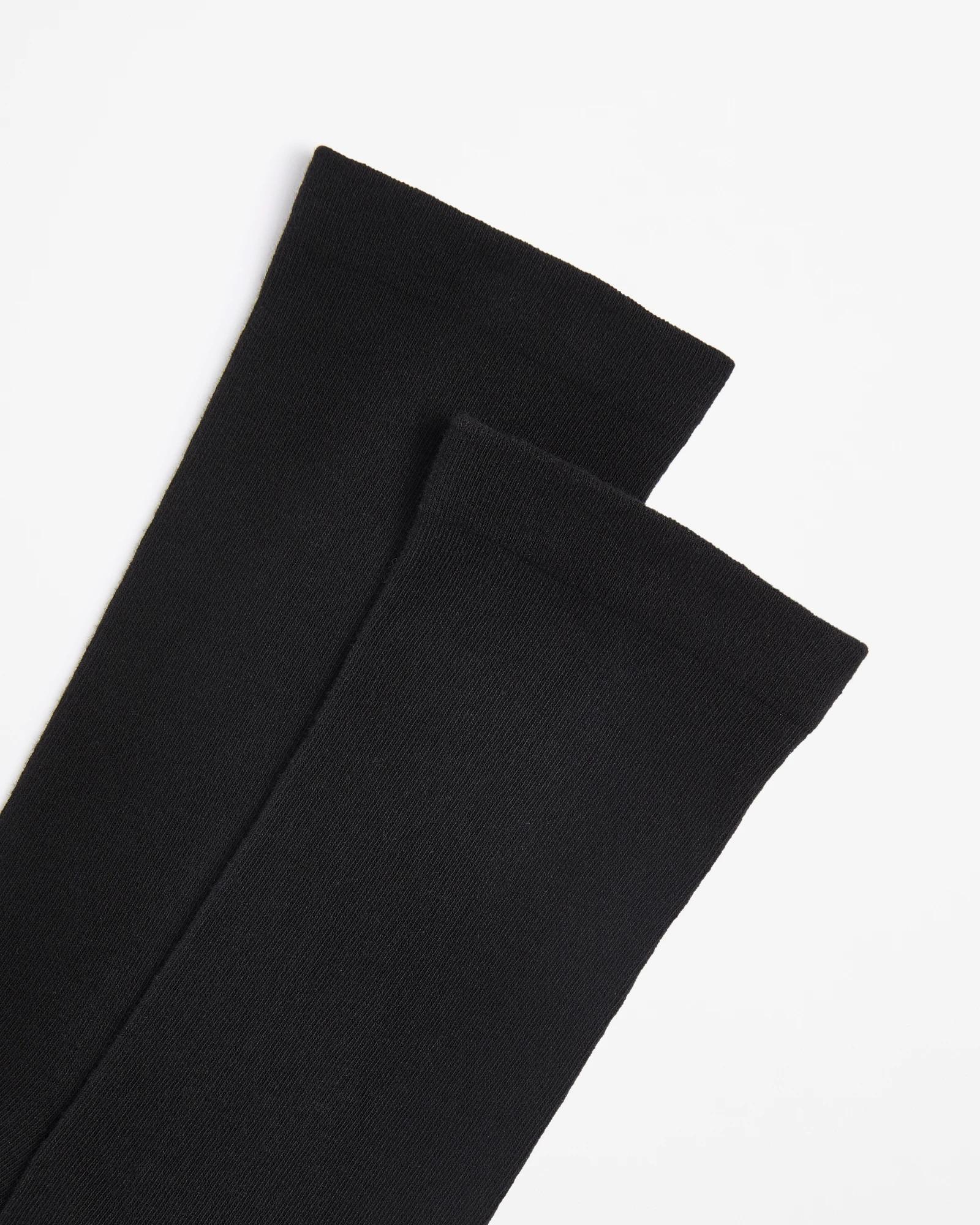 2 Target Australian Cotton Blend 2 Pack Crew Boot Socks BLACK, 2 of 3