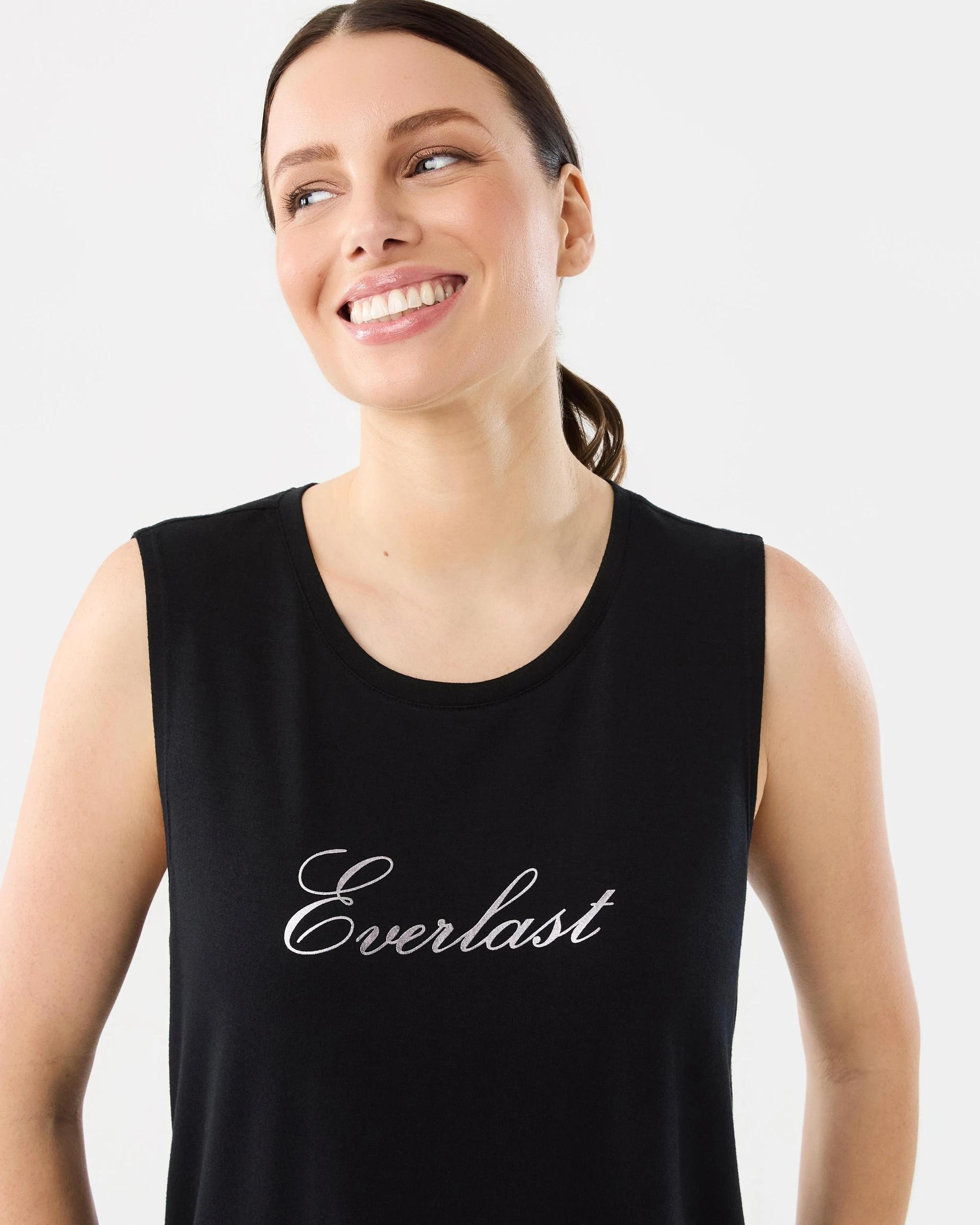 4 Everlast Womens Twist Back Tank Black, 4 of 7