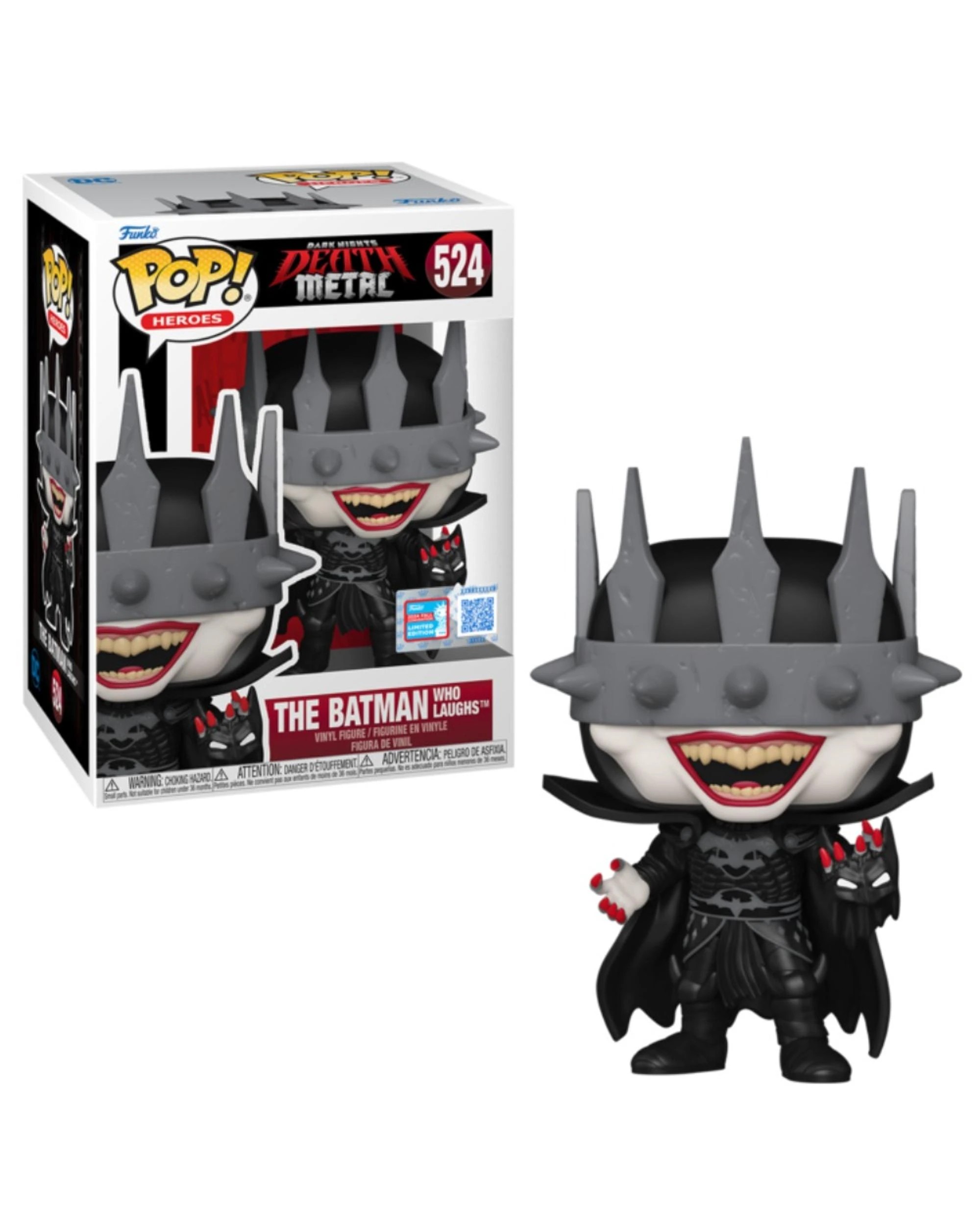 1 Dark Nights: Death Metal The Batman Who Laughs NYCC Limited Edition Funko POP! Vinyl, 1 of 1