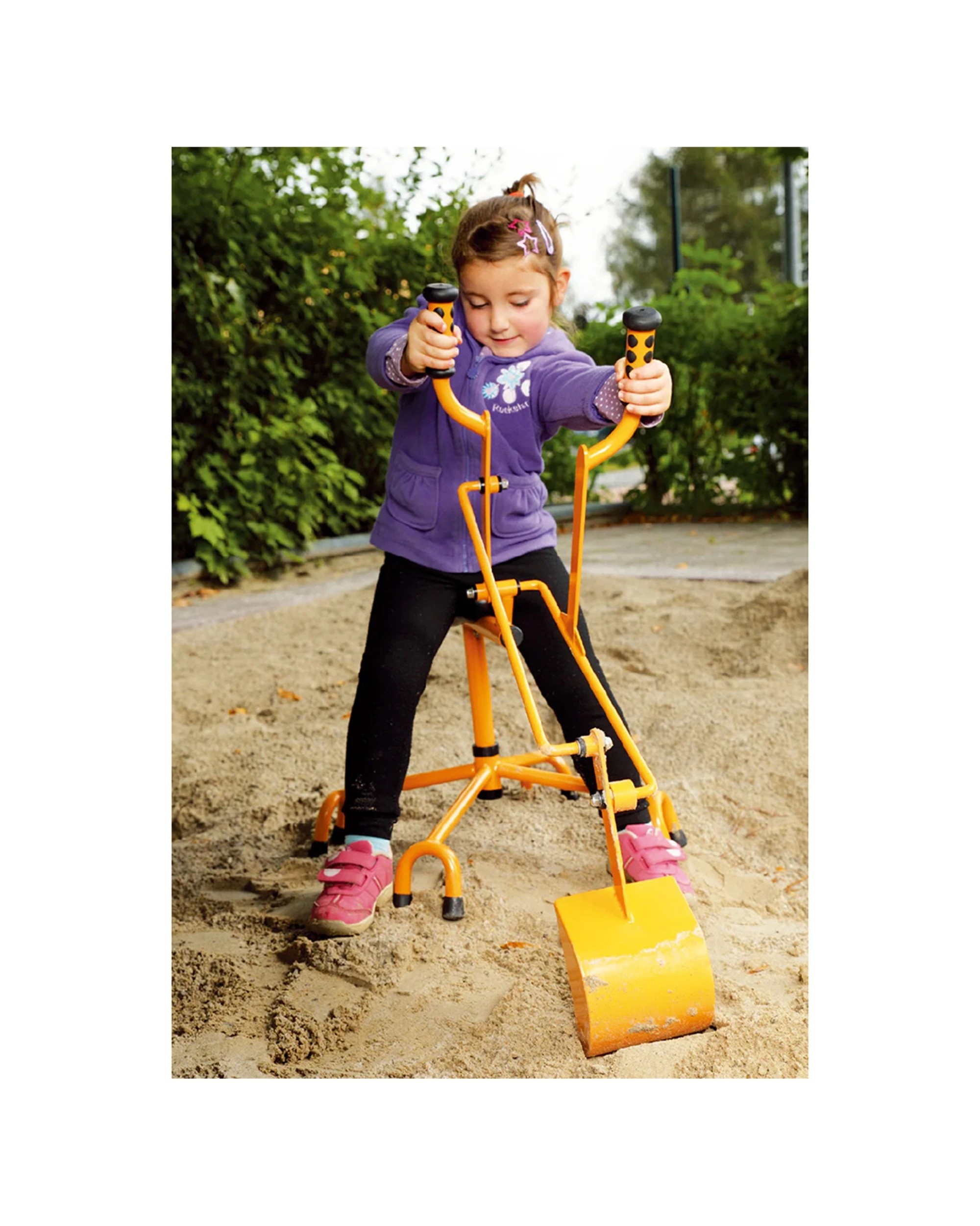 2 Top-Trike Digger Sandpit Toy Kids Excavator Steel Play Durable Outdoor Toy - Yellow, 2 of 3