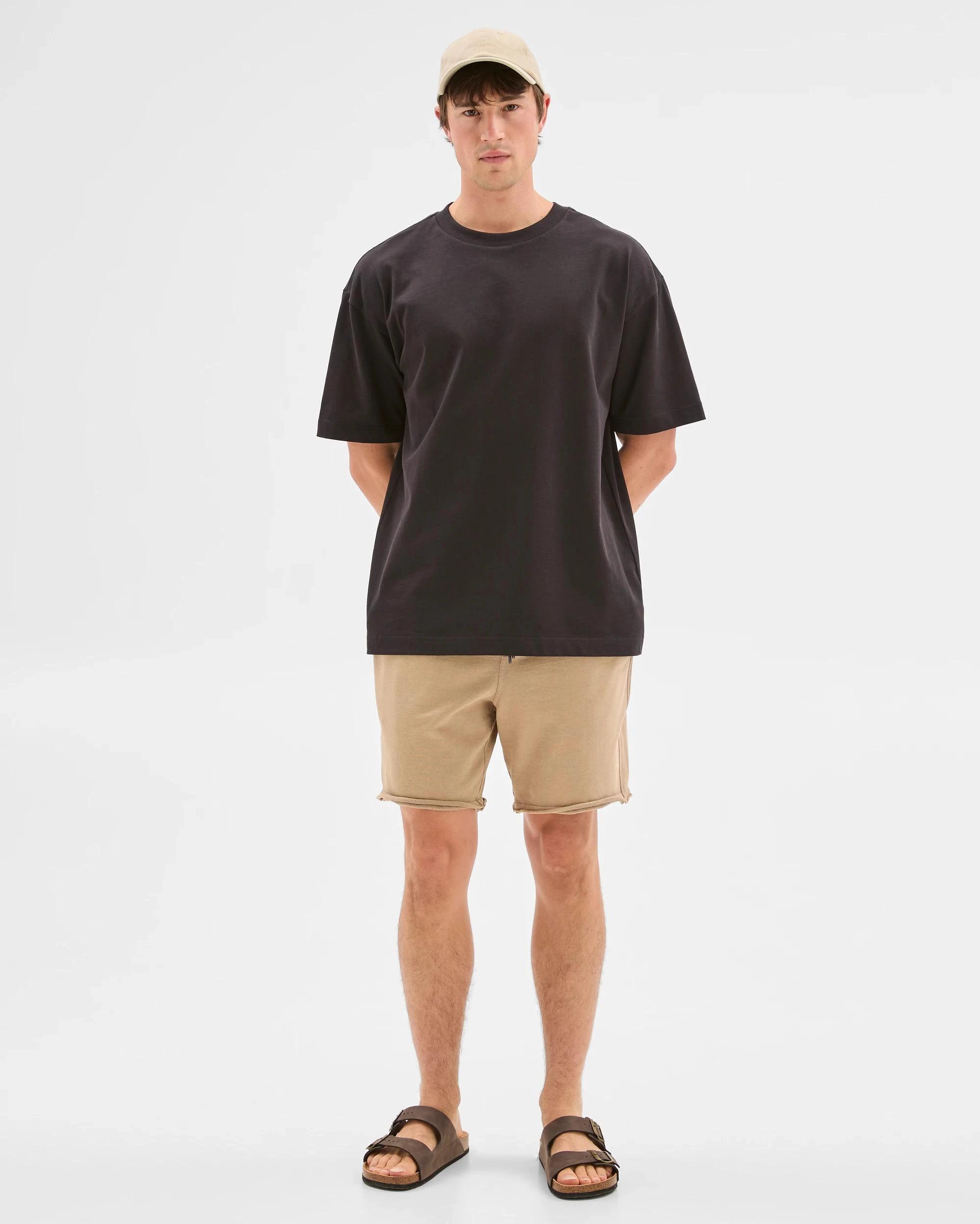 1 Commons Australian Cotton Fleece Shorts TAUPE, 1 of 5