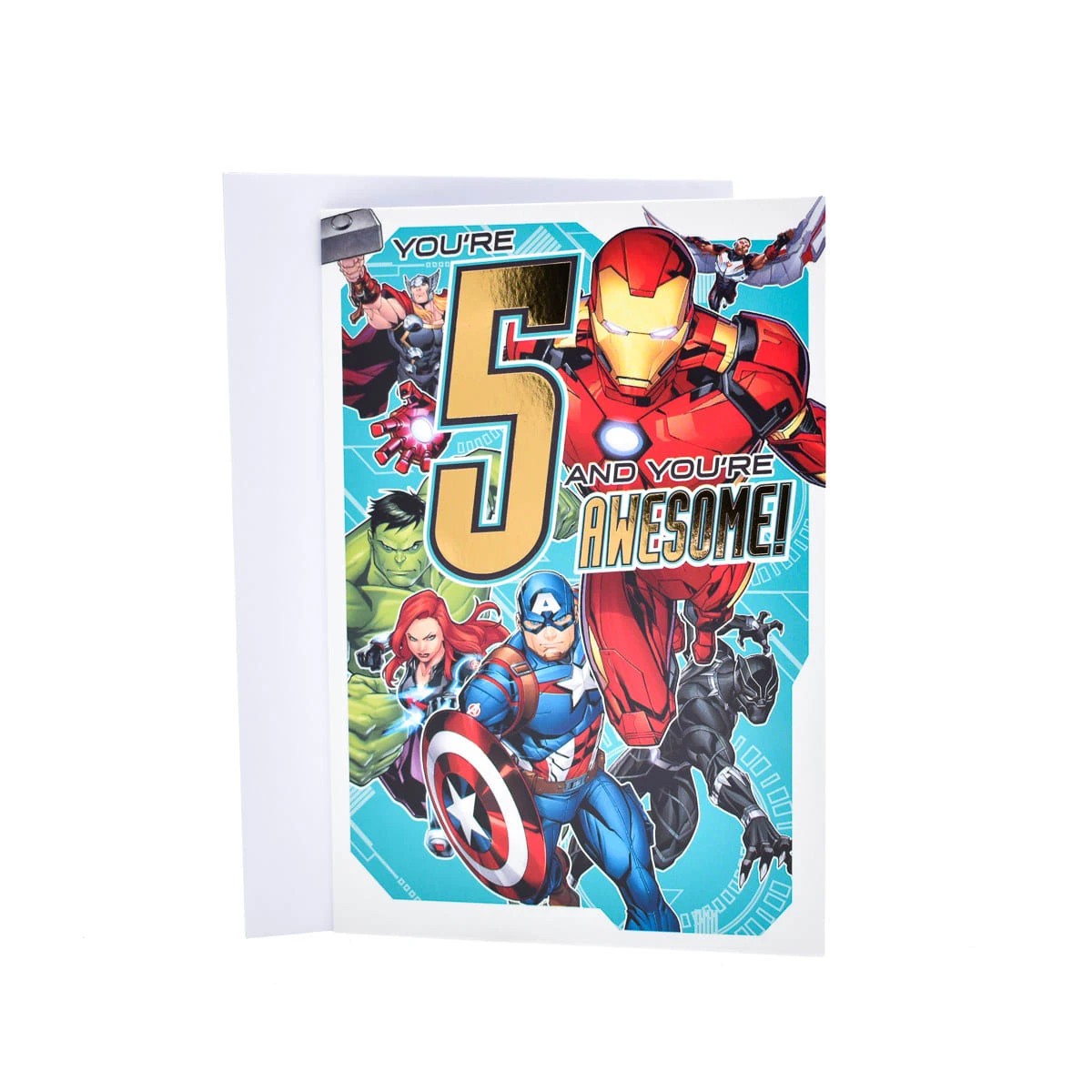 1 Hallmark Birthday Card - Age 5 Awesome Avengers, 1 of 3