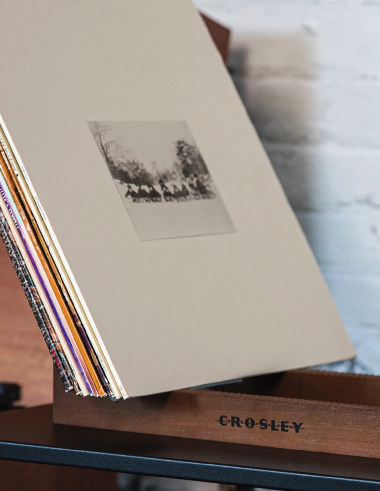 5 Crosley Voyager Bluetooth Portable Turntable + Bundled Crosley Record Storage Display Stand - Blue, 5 of 5