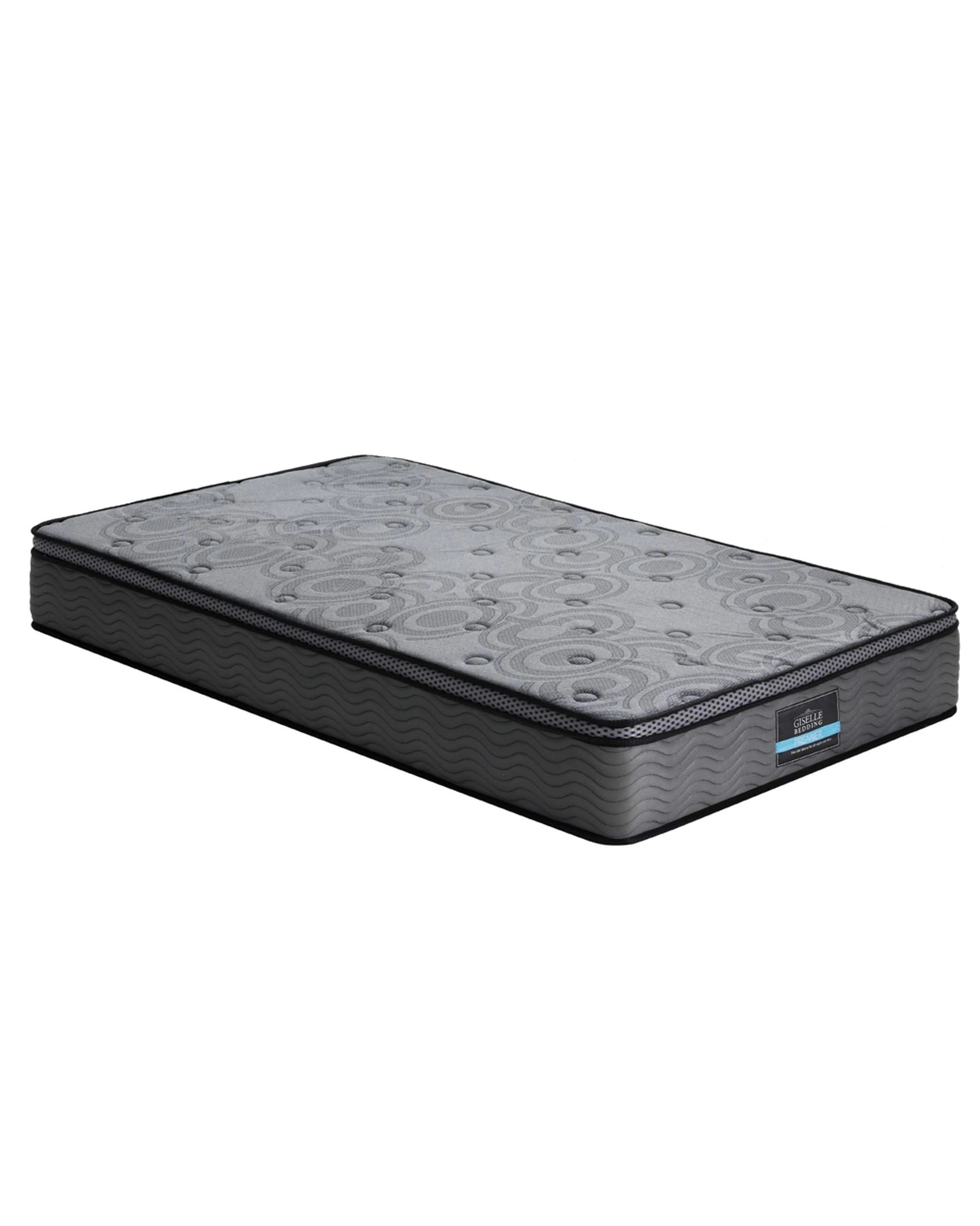 2 26cm Mattress Bed Giselle Single - Single Bed - Grey, 2 of 7