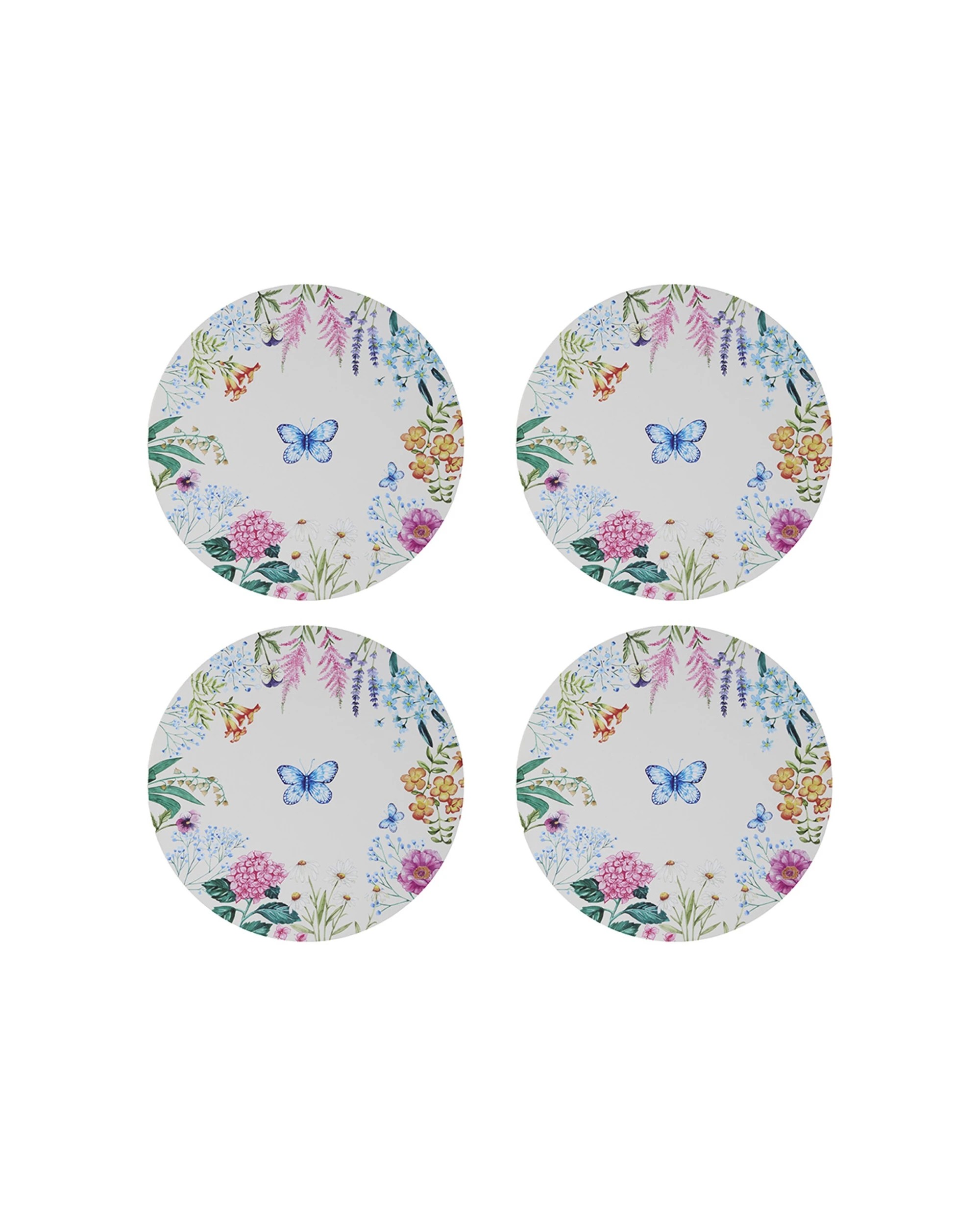 1 Maxwell And Williams Botanica Placemats Round 32cm Cork Backing 4 Piece Set - Multi, 1 of 3