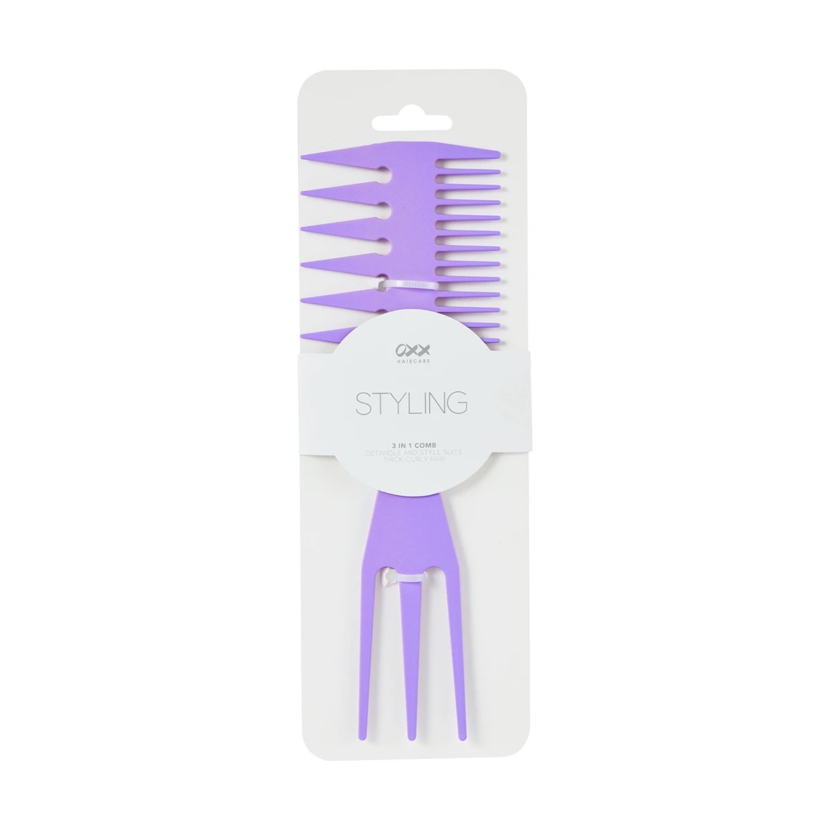 5 OXX Haircare 3-in-1 Styling Comb - Purple, 5 of 5