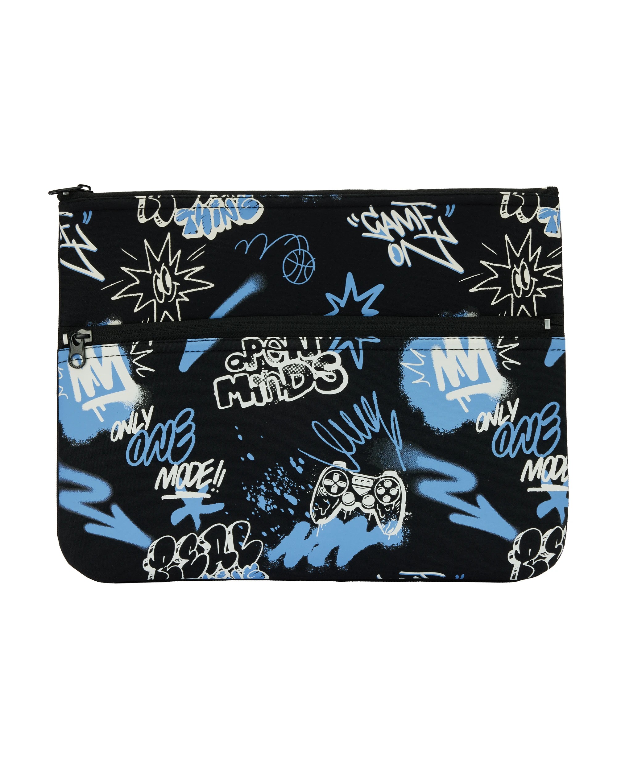 1 Twin Zip Pencil Case - Gamer, 1 of 6