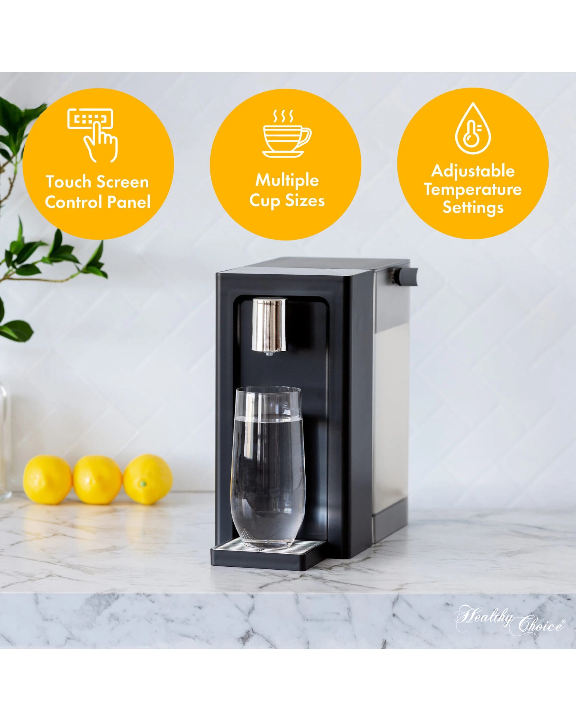6 Healthy Choice Instant Hot Water Dispenser 3L - One-Touch Operation with Adjustable Temperature & Cup Sizes, 6 of 9
