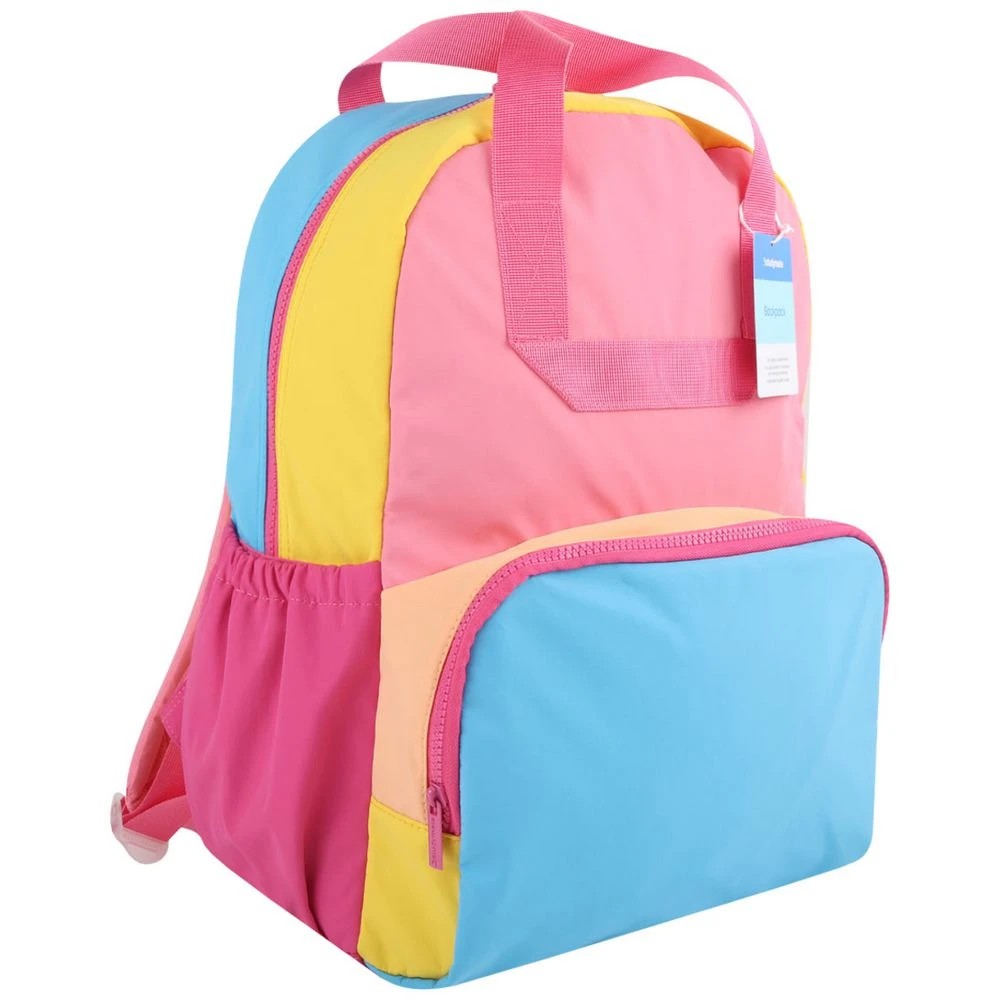 2 Studymate Colour Blocking Backpack Pink, 2 of 4